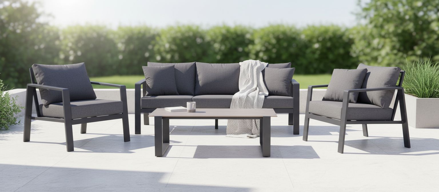 OUTDOOR Garten-Set 4 tlg. Aluminium image number 2