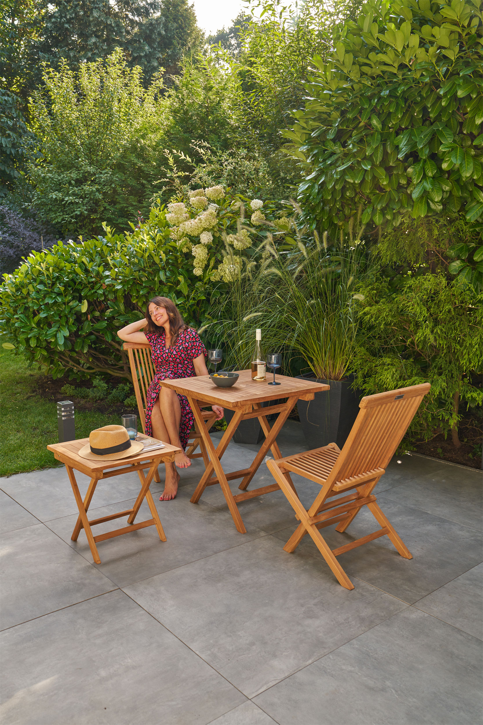 OUTDOOR Beistelltisch Teak klappbar image number 3