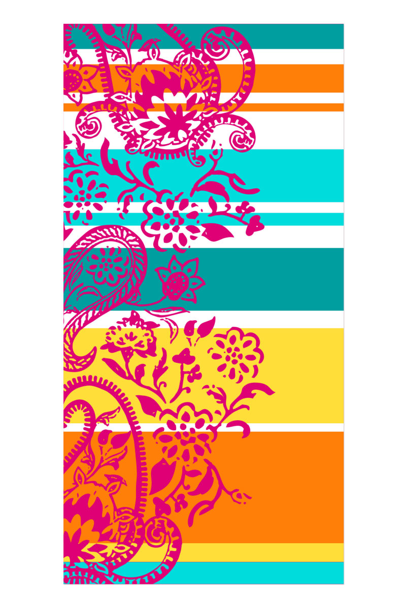 Dero Textil Strandtuch Summer Paisley image number 1