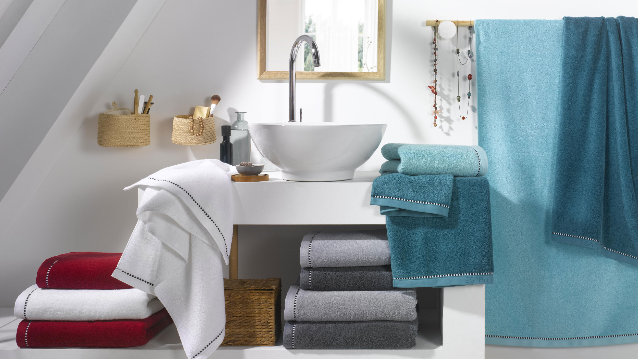 VOSSEN ESPRIT Frottier-Set white/rasp image number 2