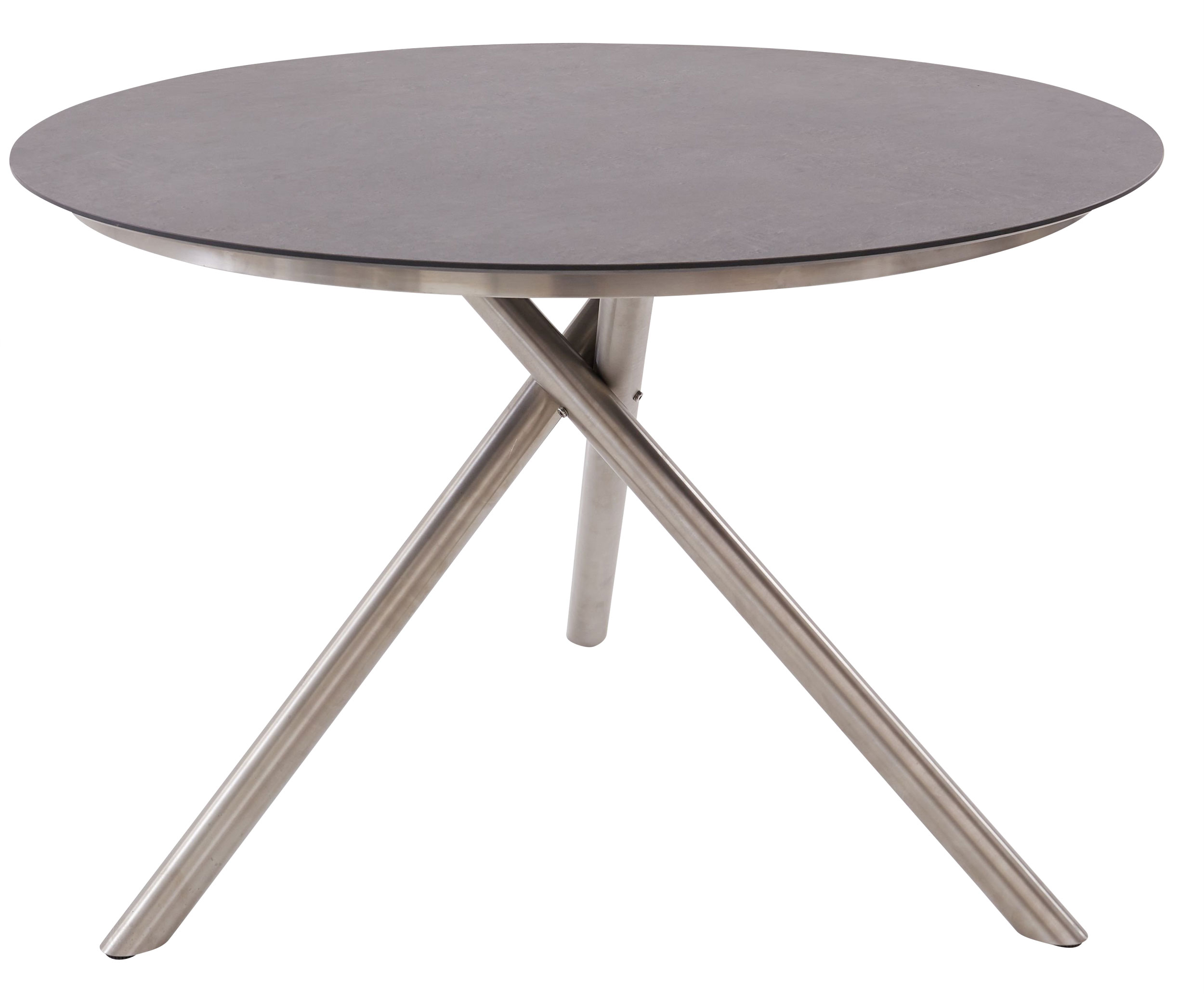 OUTDOOR Gartentisch Edelstahl rund image number 1