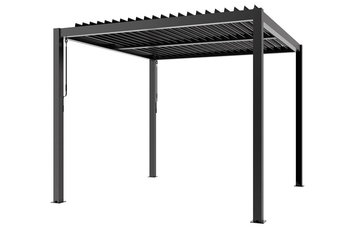 OUTDOOR Gartenpergola 3x3m Anthrazit image number 1