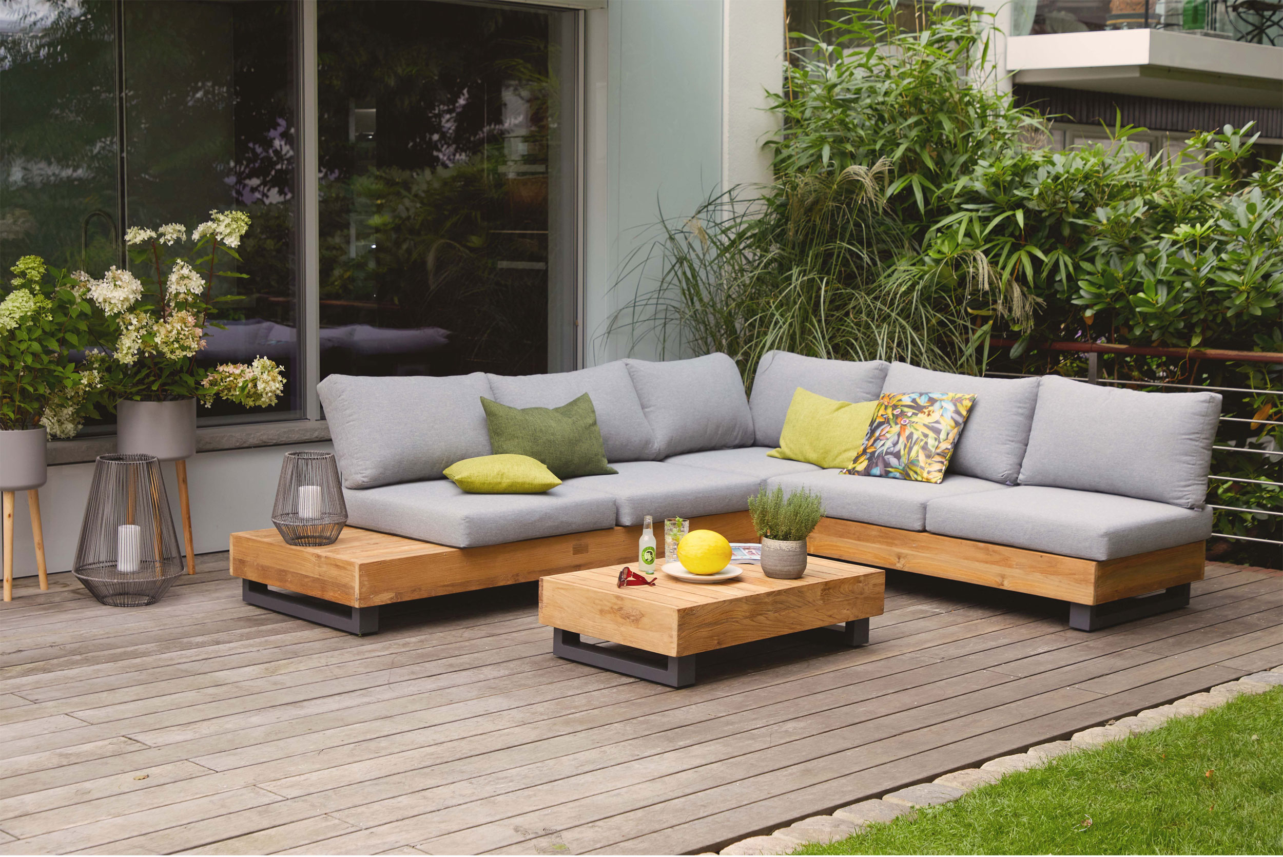 OUTDOOR Gartenlounge Set Teak massiv image number 3