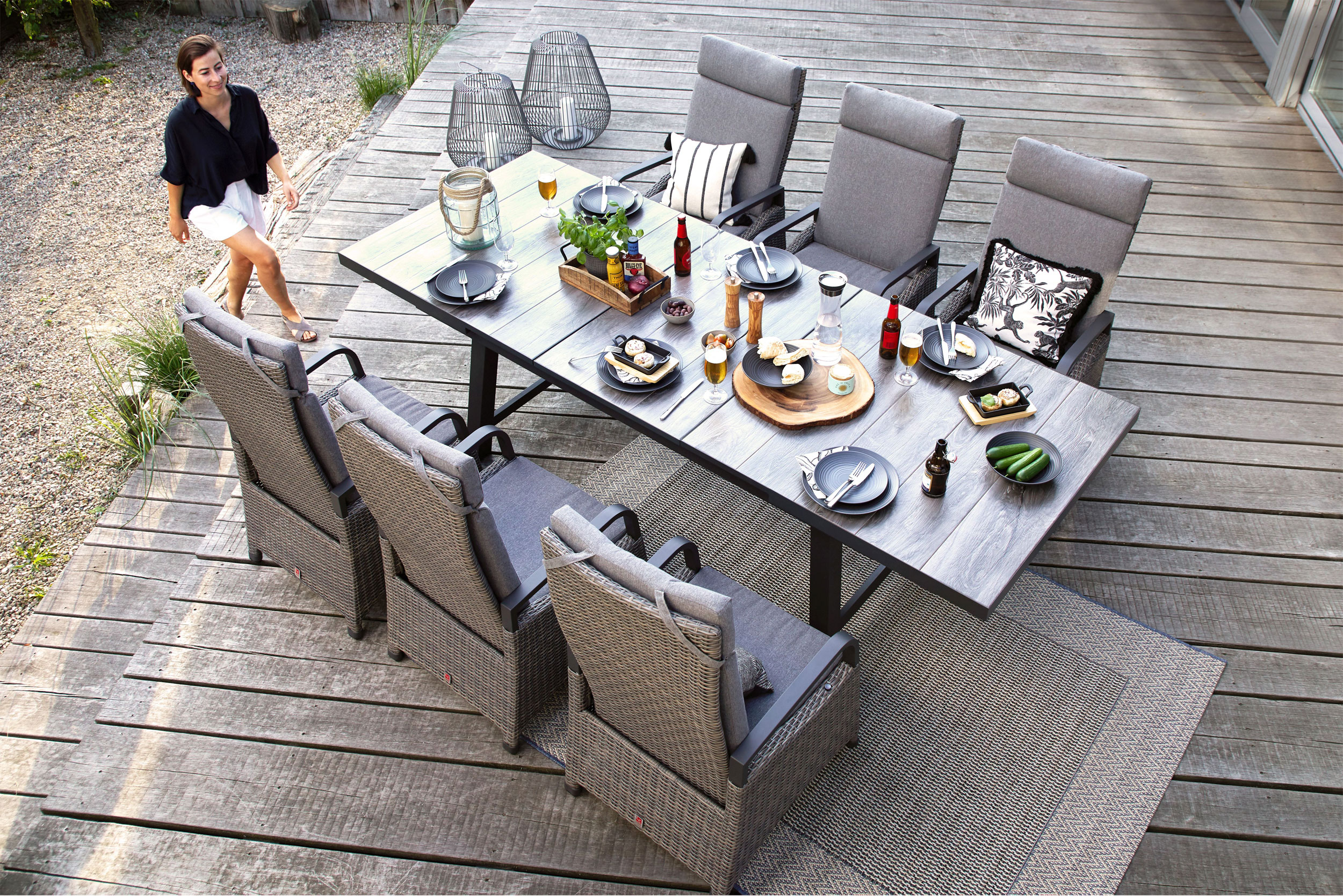 OUTDOOR Gartentisch ausziehbar Keramik image number 6