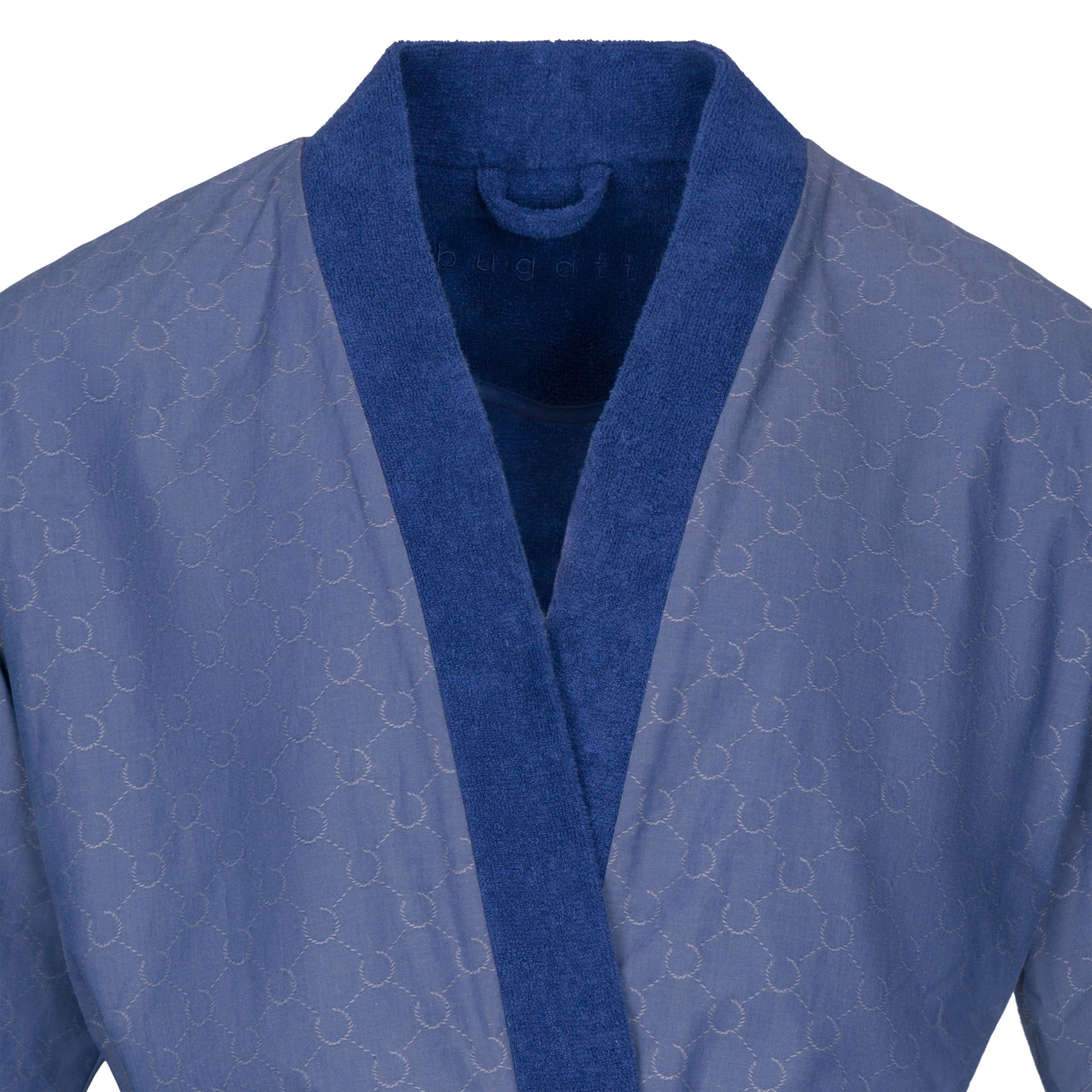 VOSSEN bugatti-Bademantel marine blau image number 3