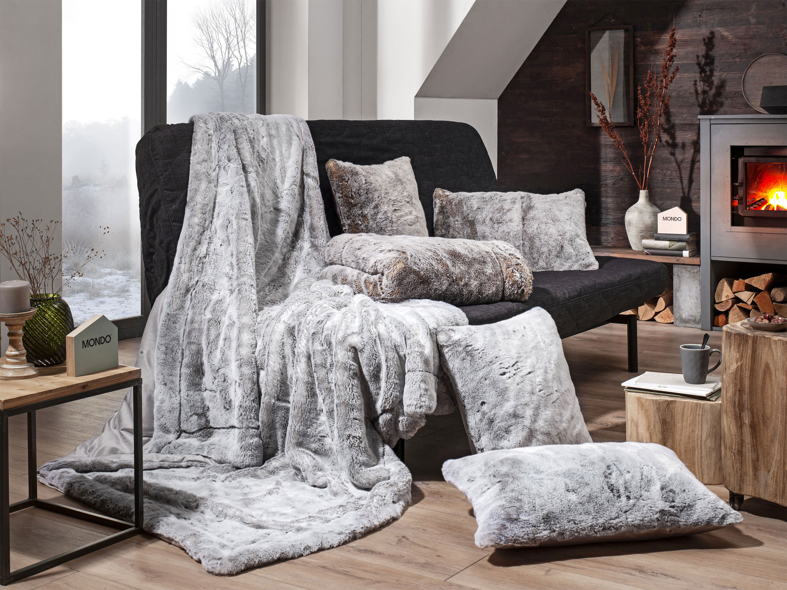 MONDO Fellimitat-Sitzkissen image number 2