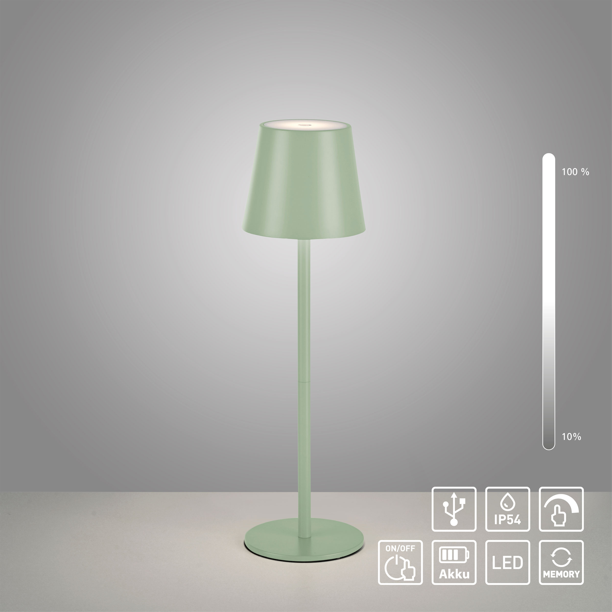 JUST LIGHT LED-Akku-Tischleuchte 1flg image number 4