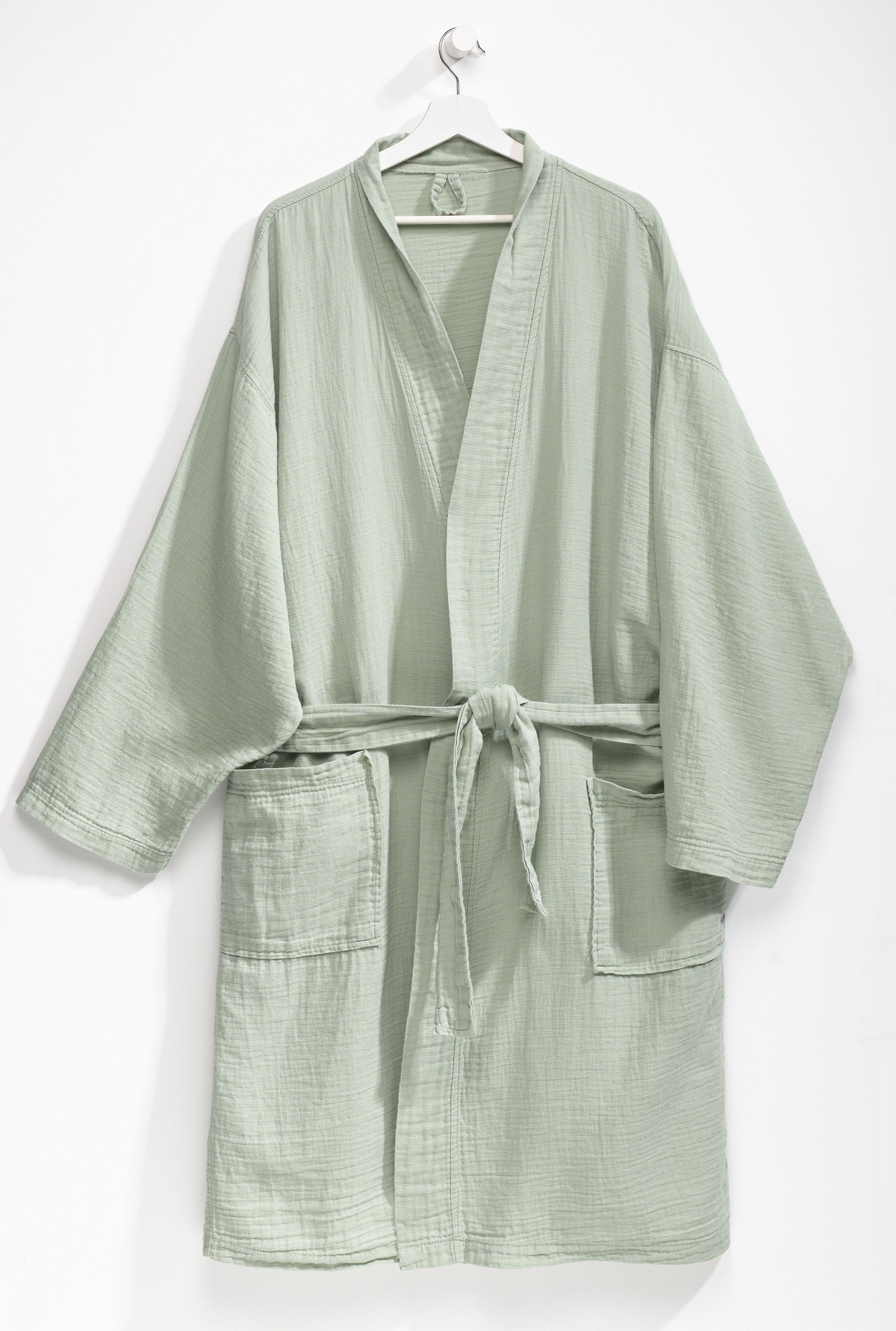 casa NOVA Leichter Musselin Bademantel image number 1