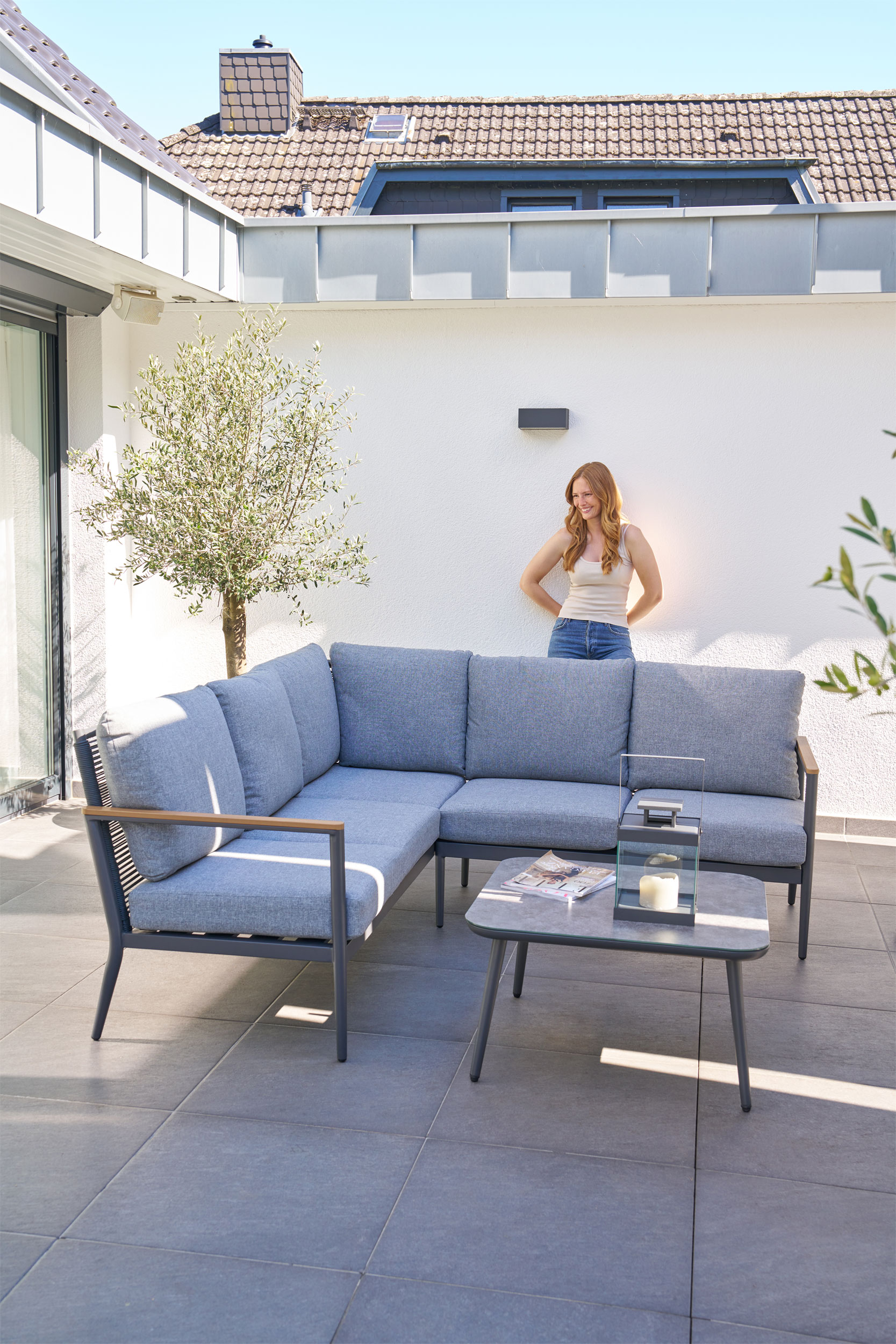 OUTDOOR Gartenlounge Eckset 3-teilig image number 2