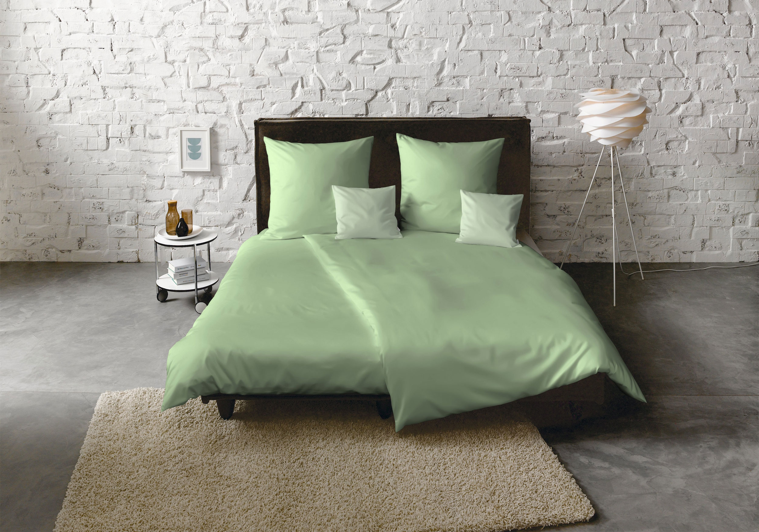 Fleuresse Uni-Satin-Kissenbezug image number 2