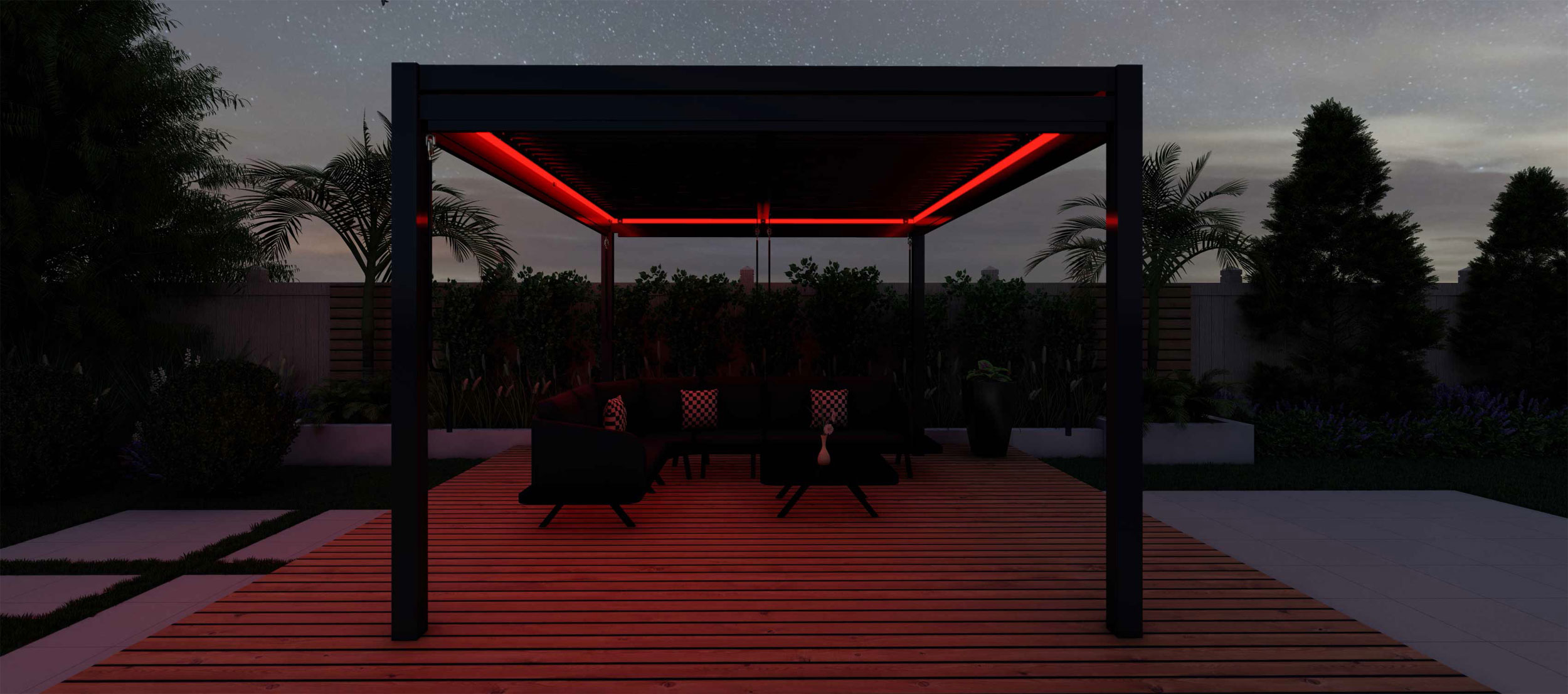 OUTDOOR LED-Beleuchtung Gartenpavillon image number 2