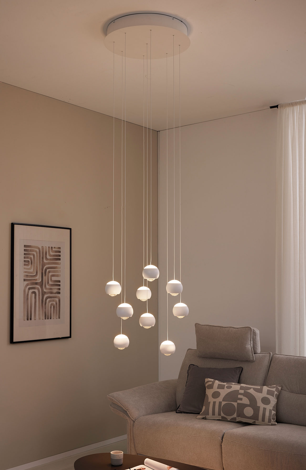 Musterring LED-Pendelleuchte 9flg image number 7