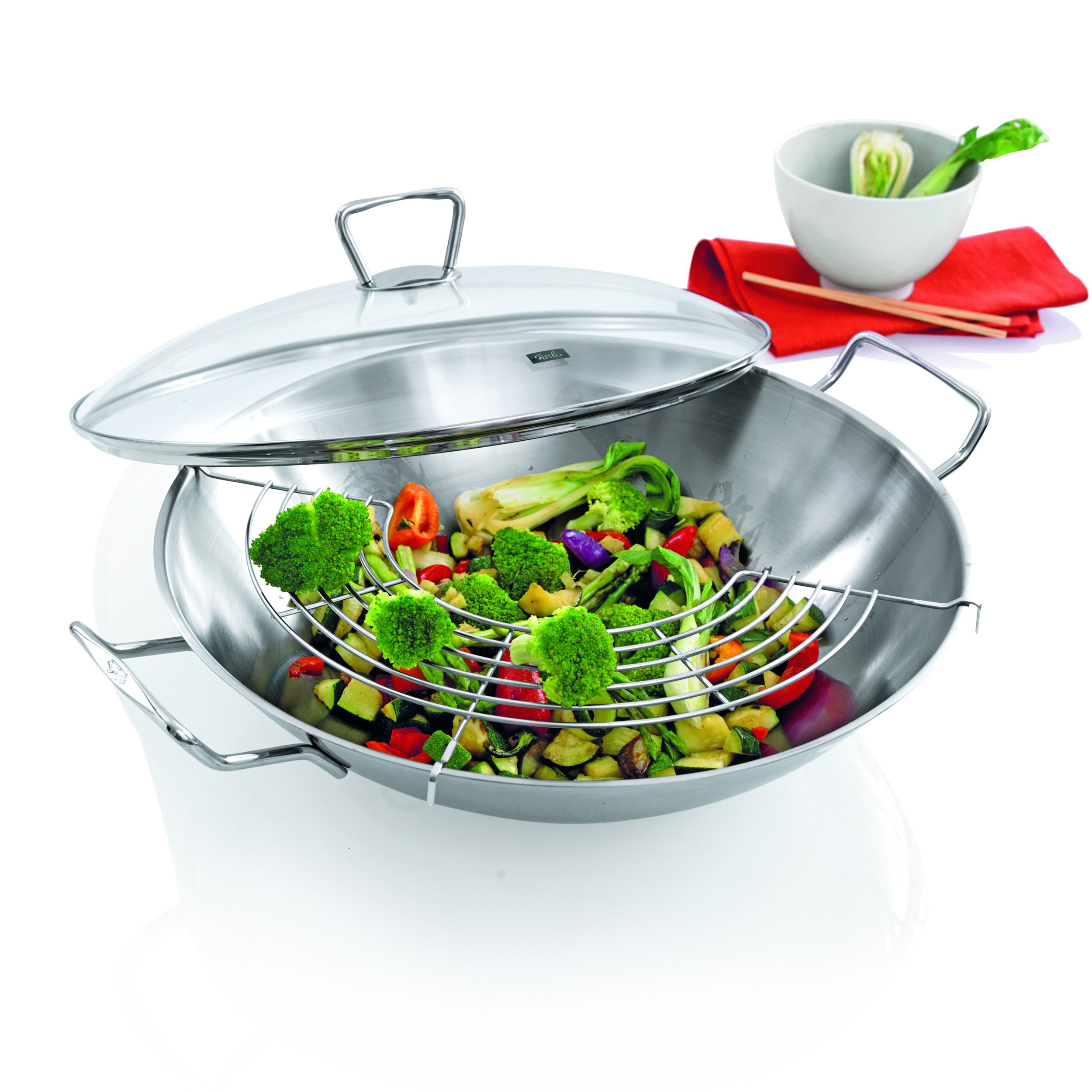 Fissler Wok 36cm m. Deckel image number 4