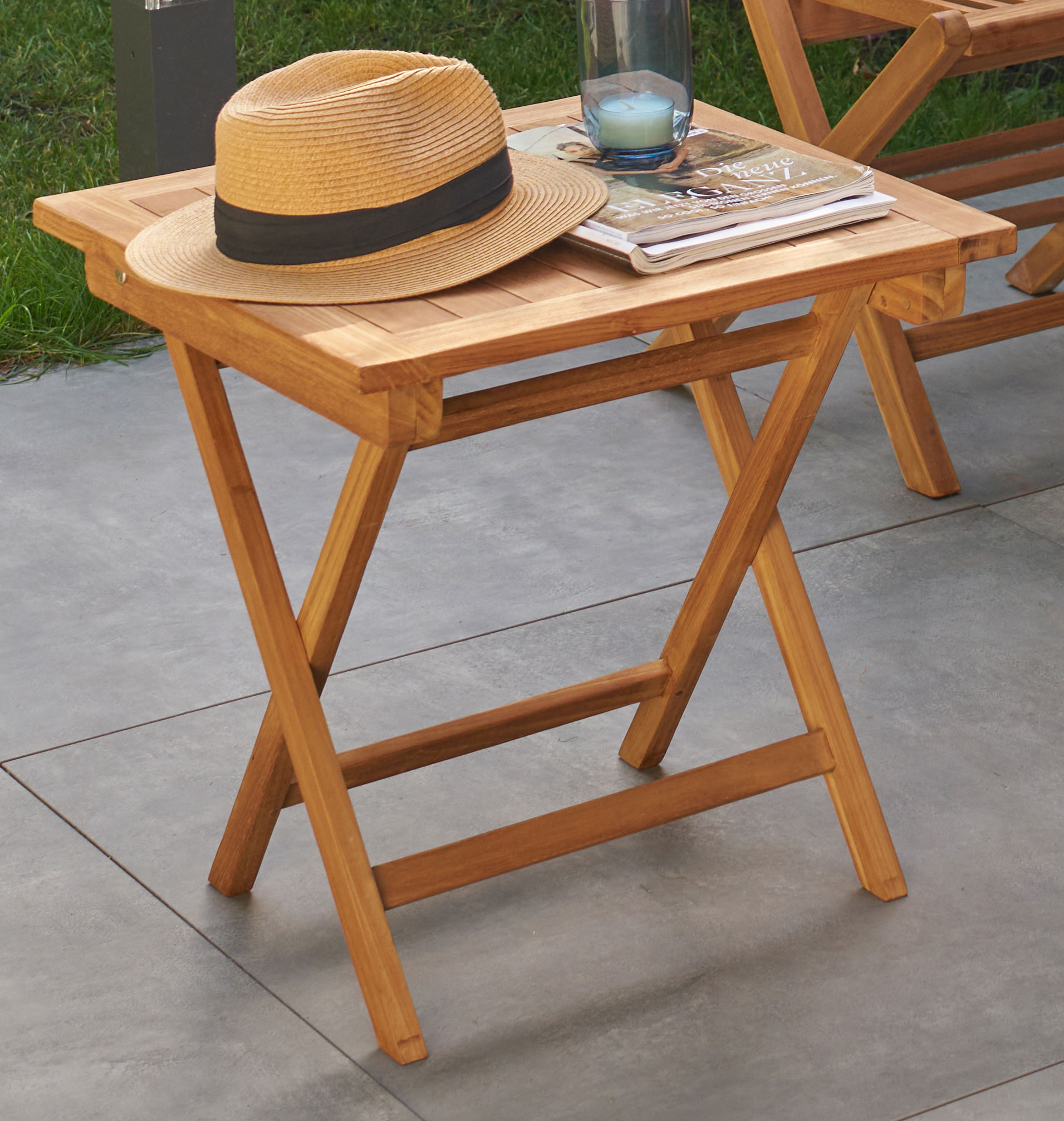 OUTDOOR Beistelltisch Teak klappbar image number 2