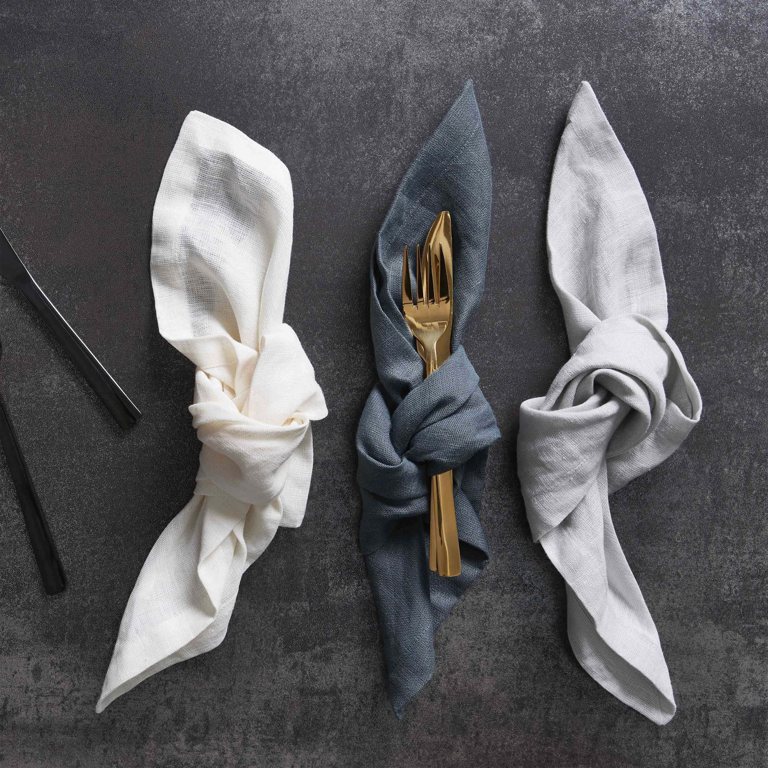 Aida 4er Leinenservietten 45x45cm image number 2