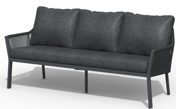 TIERRA OUTDOOR Gartenbank 3-Sitzer Rope image number 1