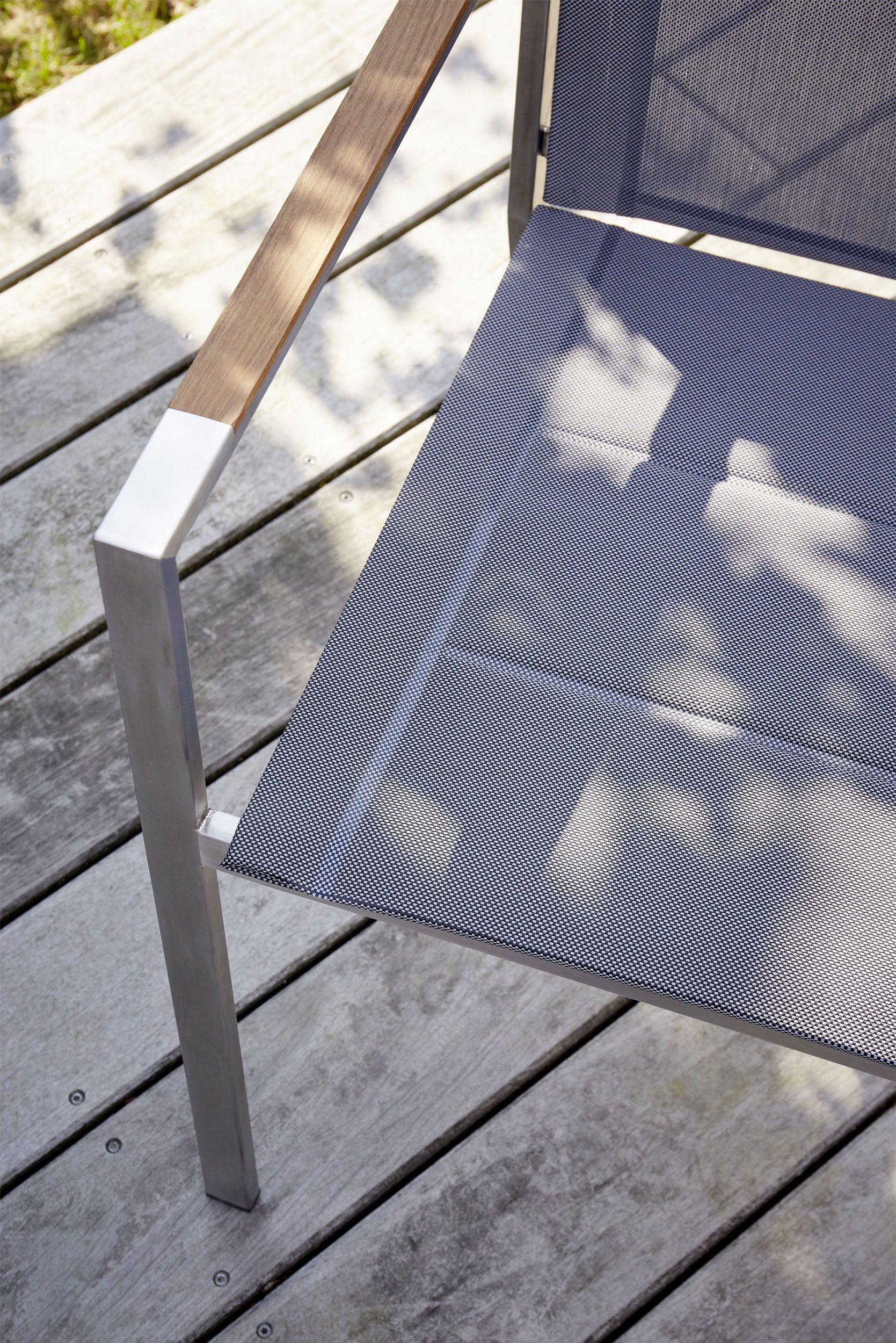 OUTDOOR Gartenstuhl Edelstahl/Teak image number 5