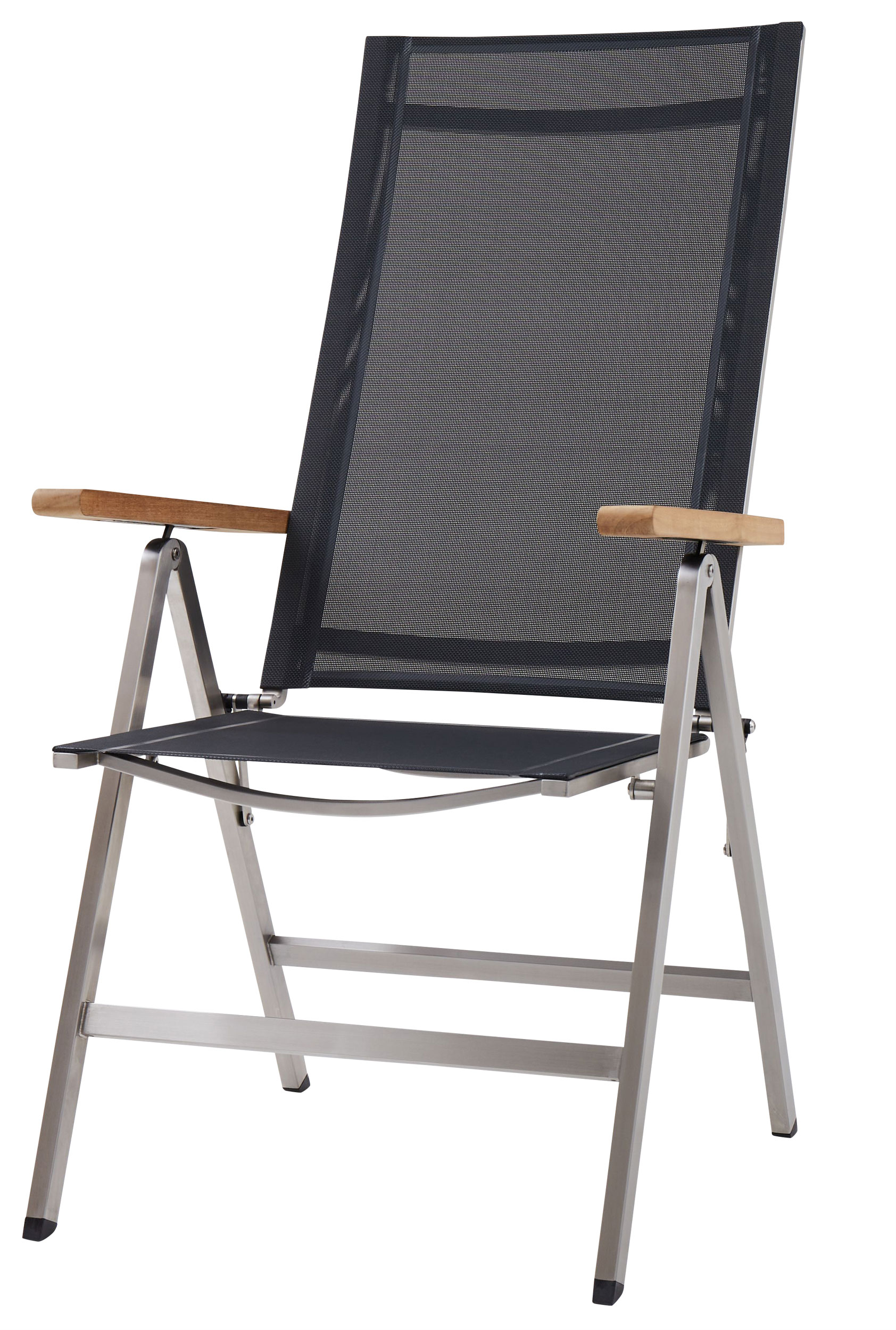 OUTDOOR Klappstuhl Edelstahl/Teak image number 1