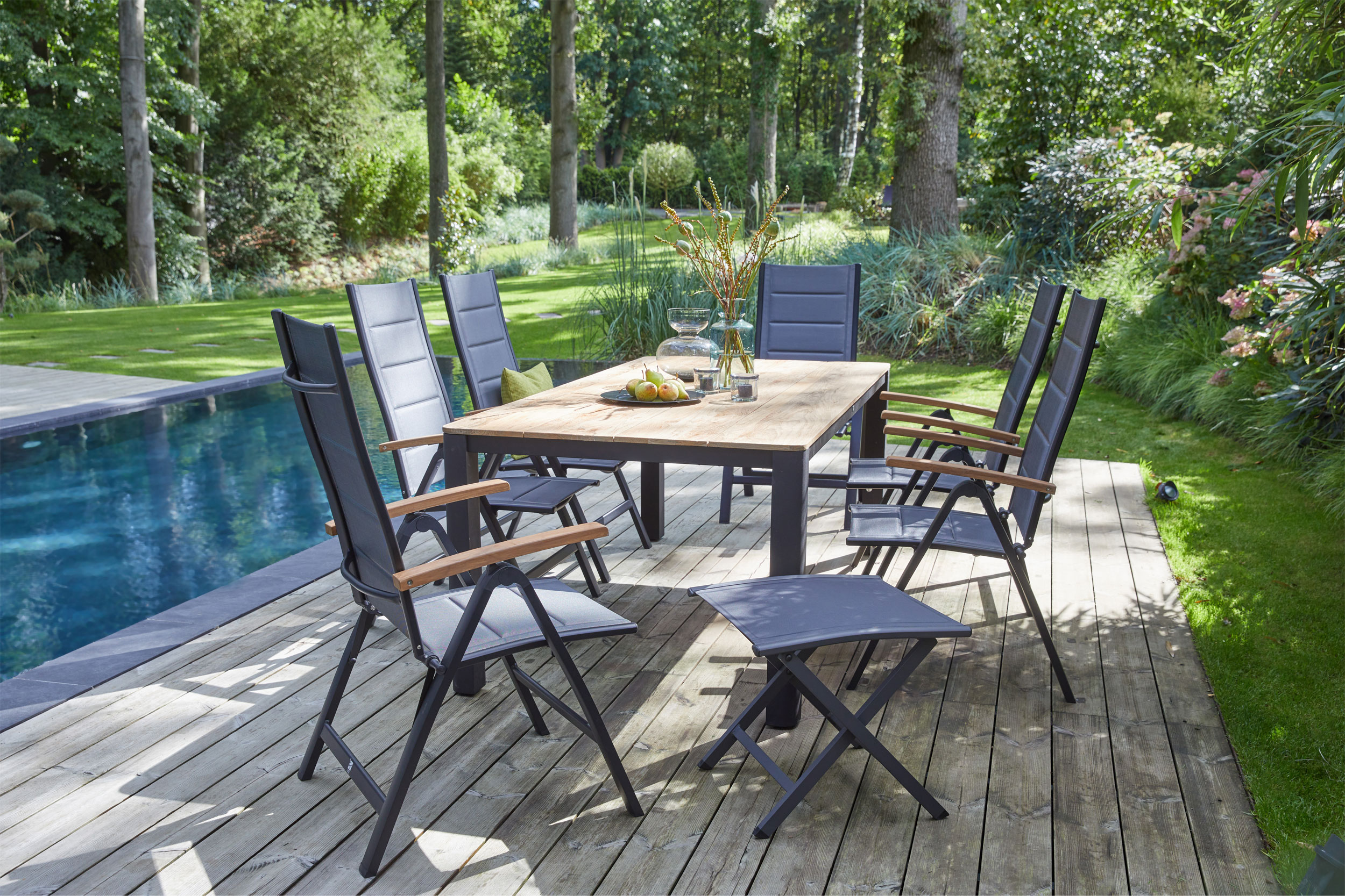 OUTDOOR Gartentisch Teak/Metall image number 7