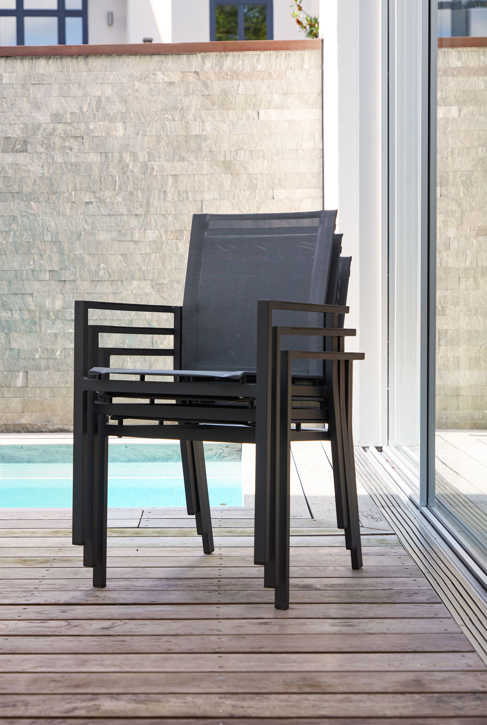 OUTDOOR Gartenstuhl Alu stapelbar image number 3