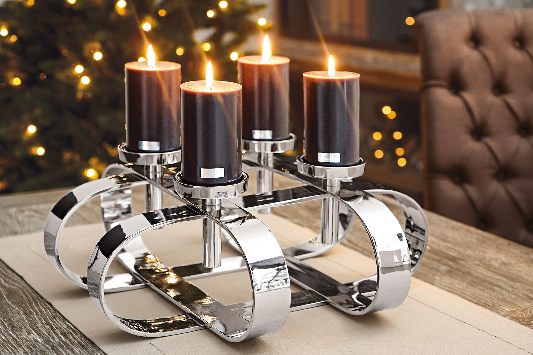 Fink Dekokranz 4flg. 49cm image number 2