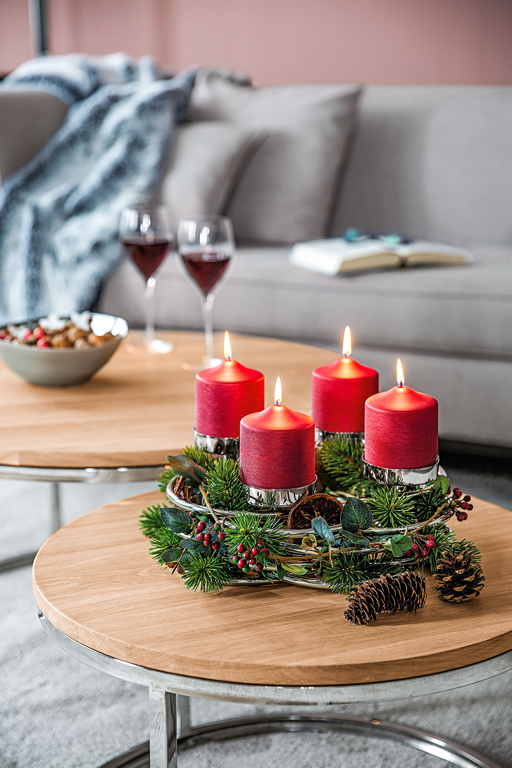 Fink Dekokranz 4flg. 34cm image number 2