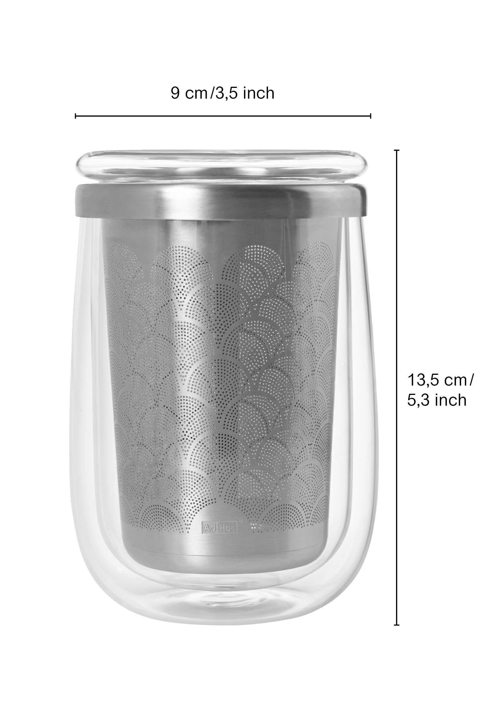 AdHoc Teeglas 400ml image number 3