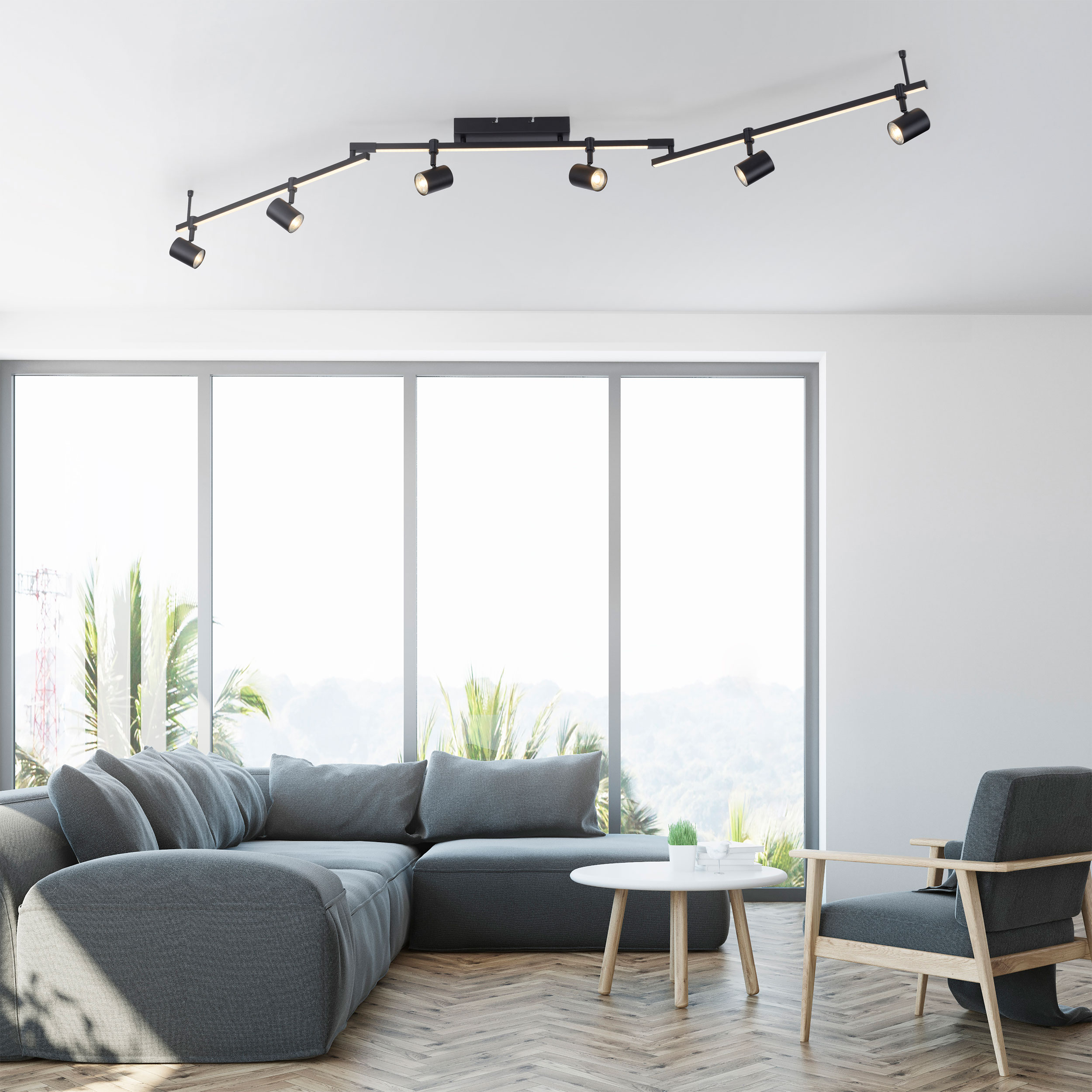 Paul Neuhaus LED-Deckenleuchte 6flg image number 6
