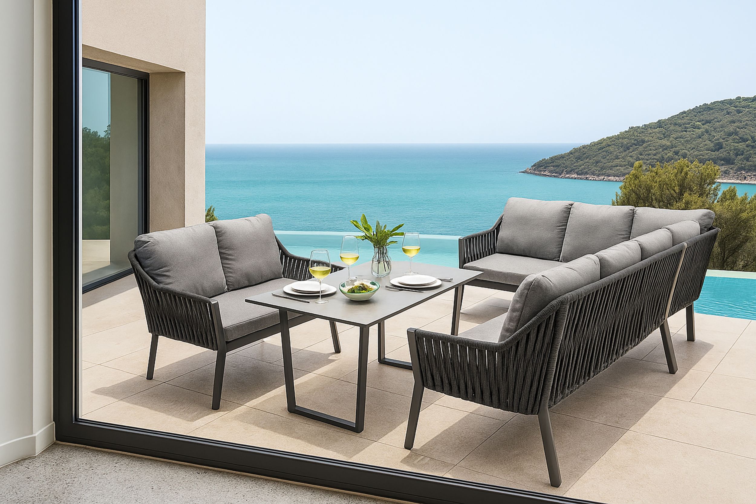 OUTDOOR Dining Gartensofa 3-Sitzer image number 4