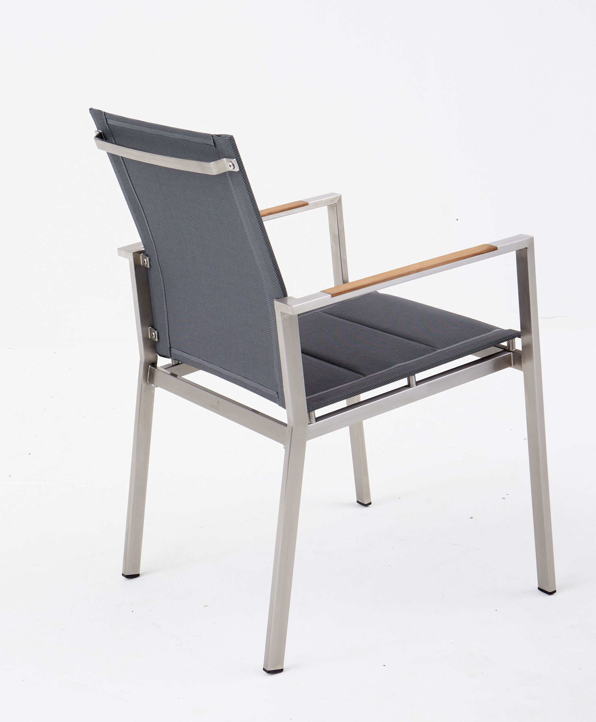 OUTDOOR Gartenstuhl Edelstahl/Teak image number 8