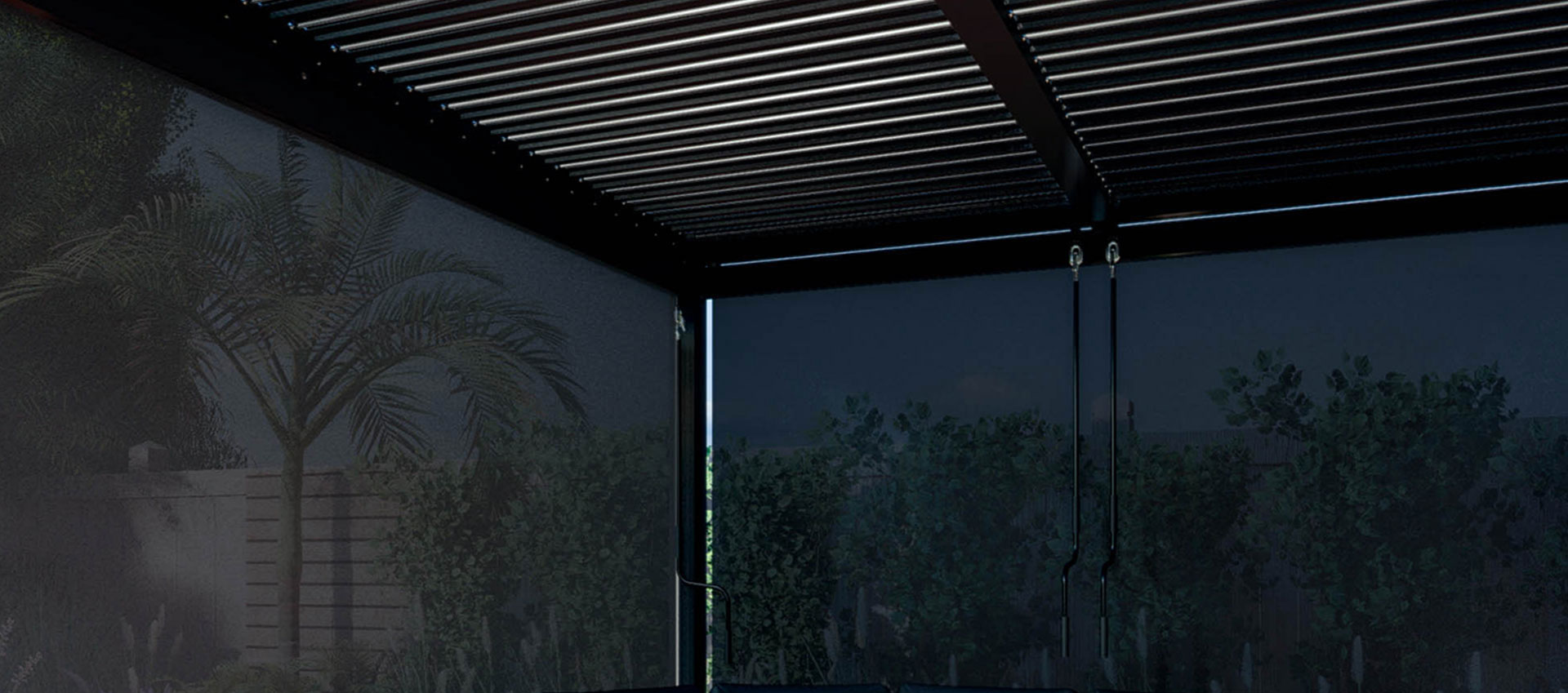 OUTDOOR Seitenrollo f&uuml;r Gartenpergola image number 3