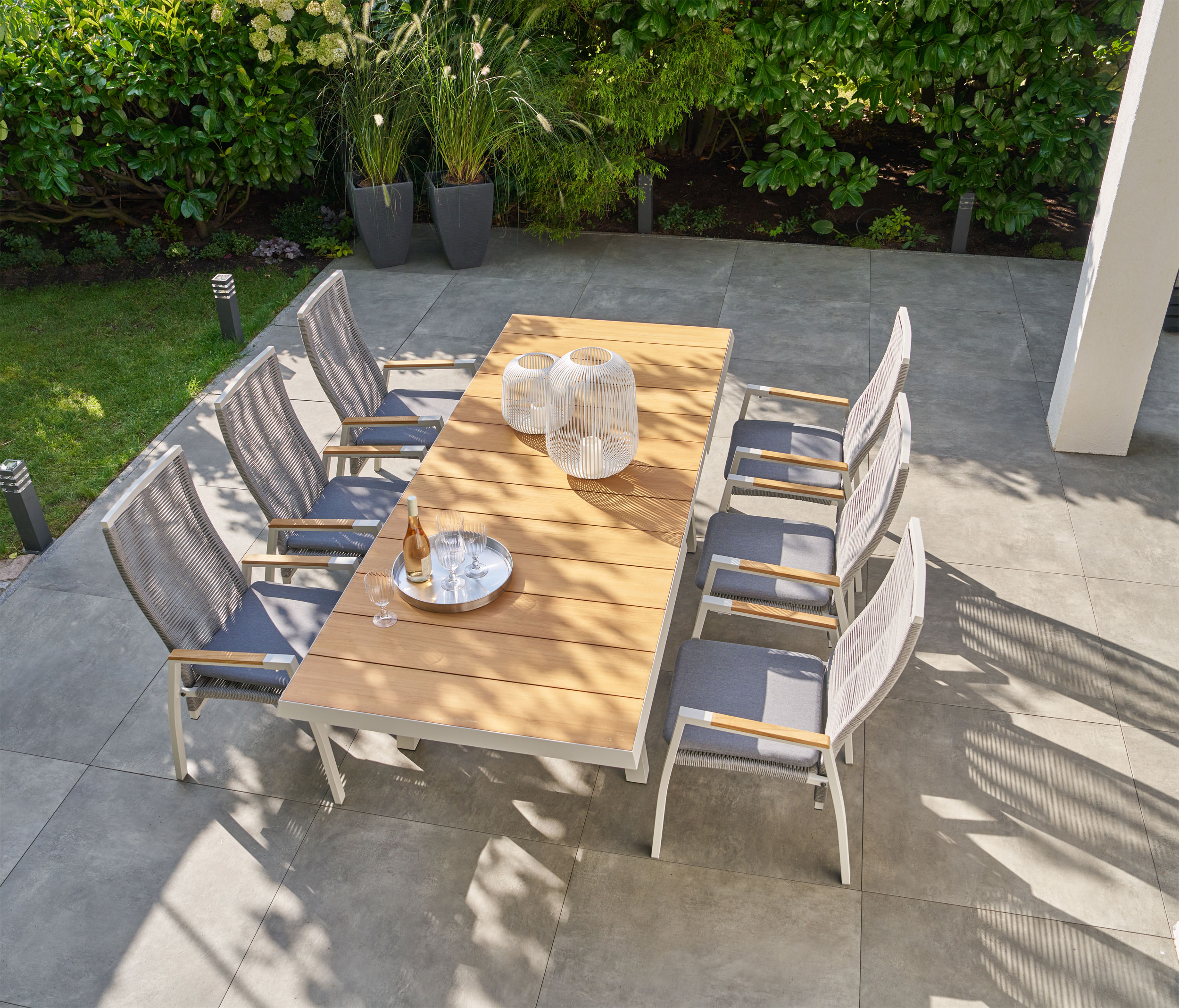 OUTDOOR Ausziehtisch Teakplatte Garten image number 8