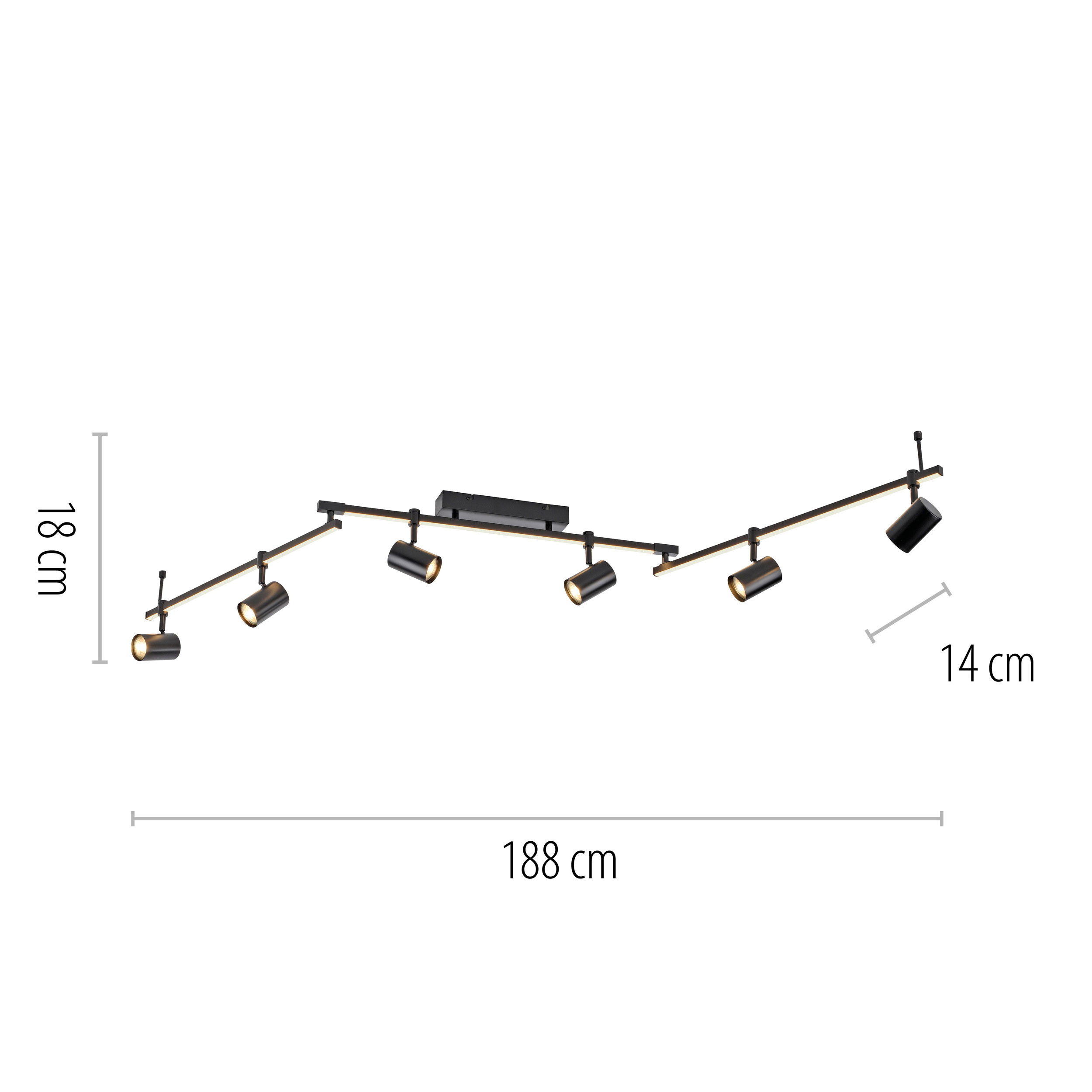 Paul Neuhaus LED-Deckenleuchte 6flg image number 5