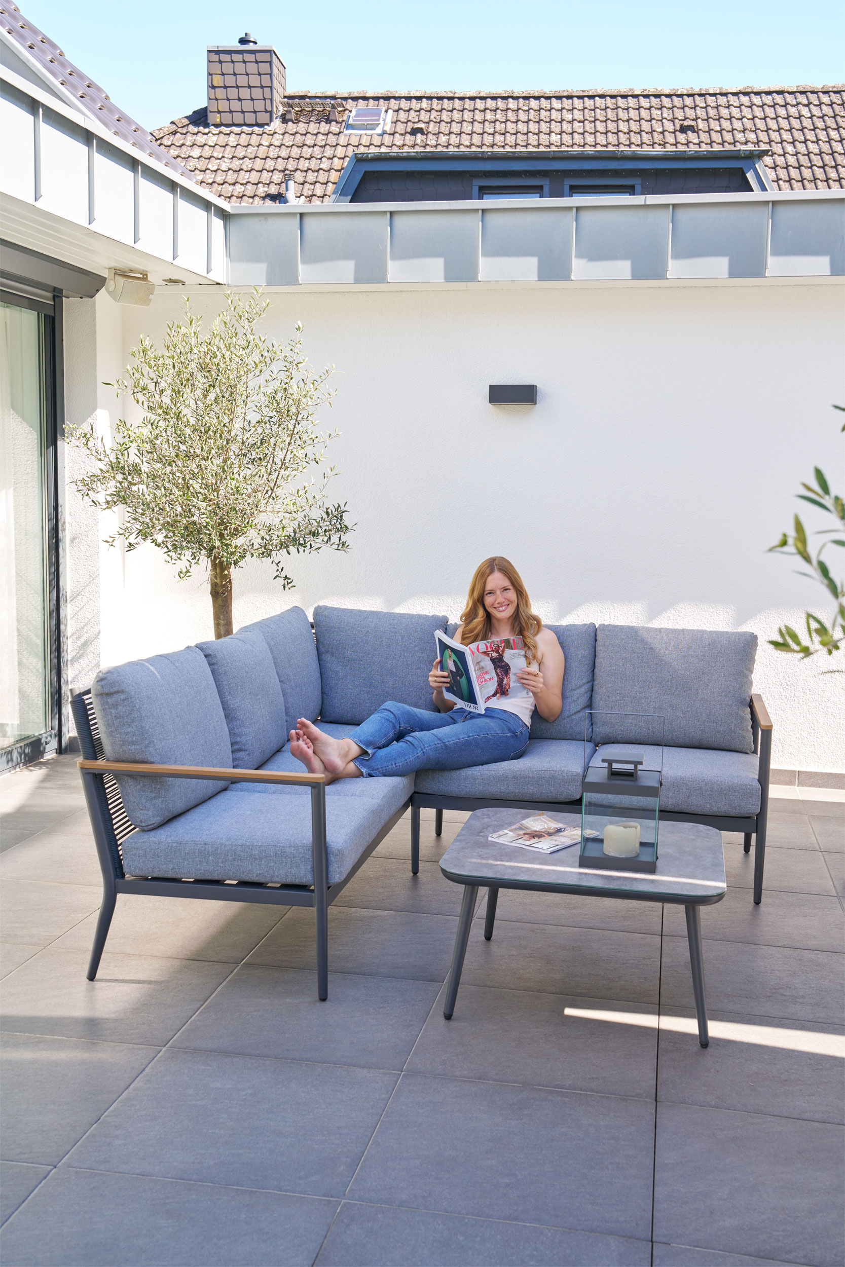 OUTDOOR Gartenlounge Eckset 3-teilig image number 3