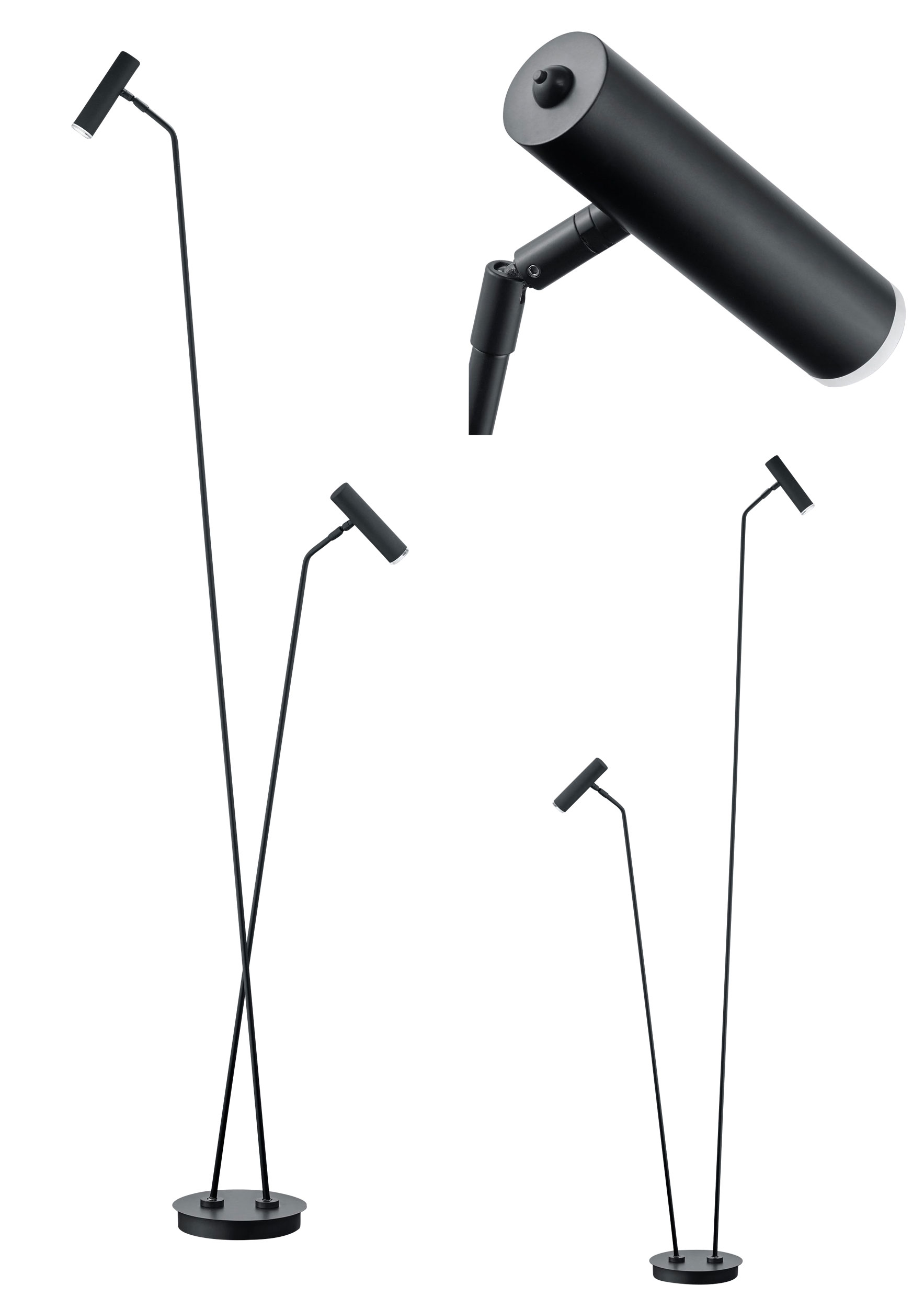 B-Leuchten LED-Stehleuchte 2flg image number 1