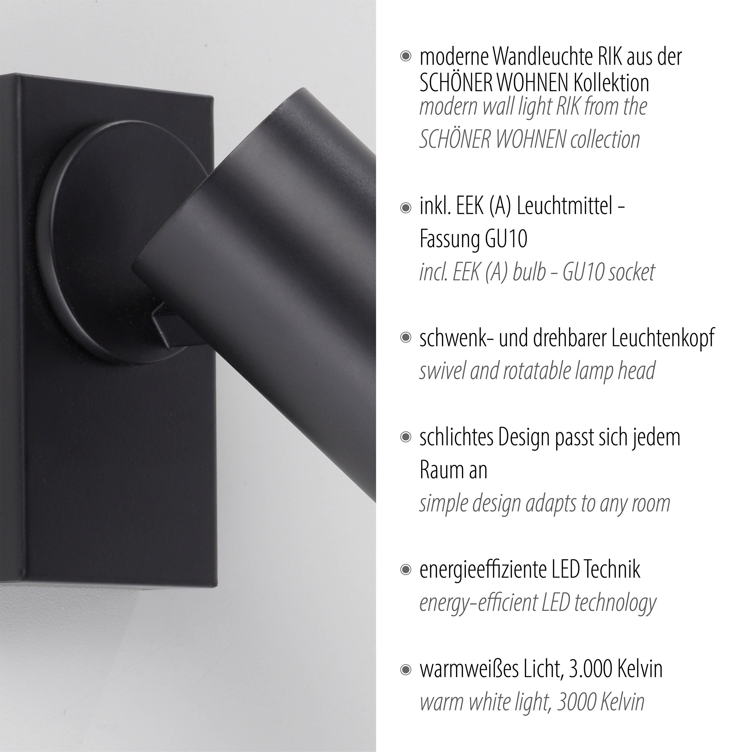 SCH&Ouml;NER WOHNEN LED-Wand-u. Deckenleuchte 1flg image number 5