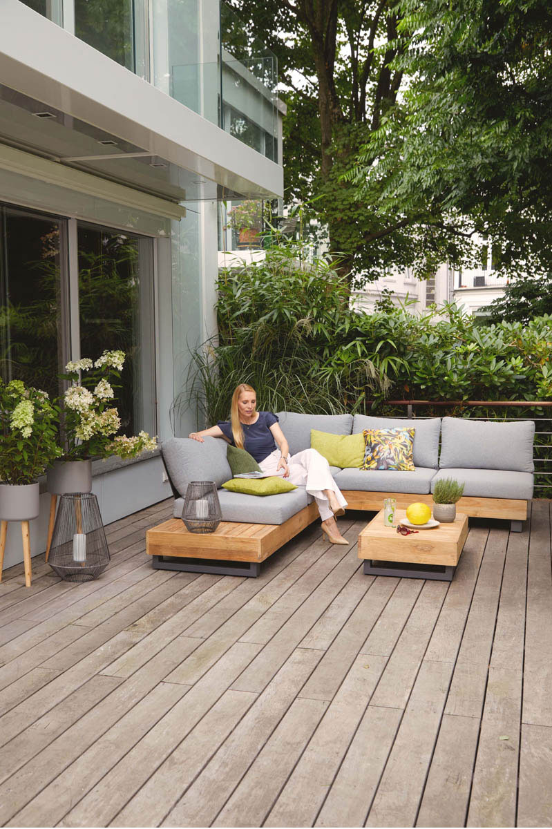 OUTDOOR Gartenlounge Set Teak massiv image number 5