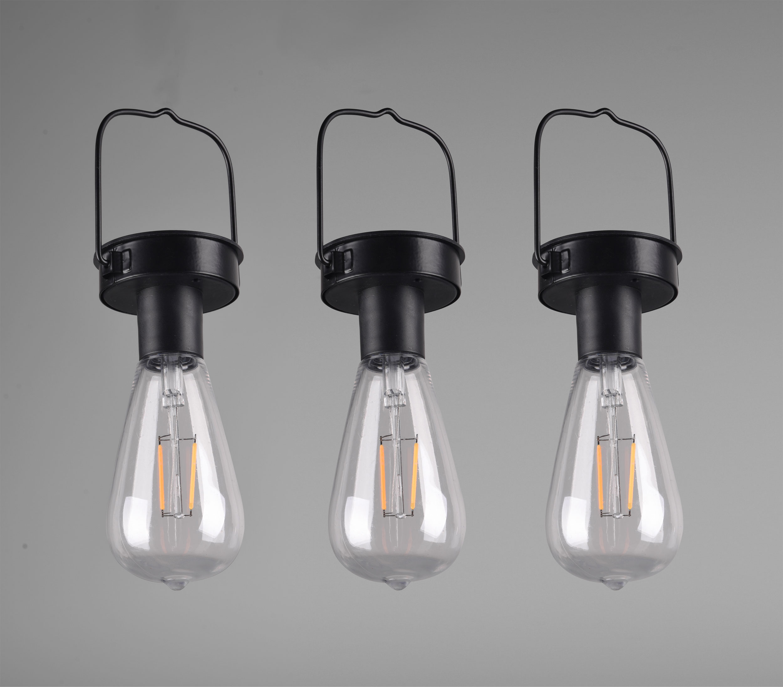 Reality Leuchten LED-Solar-Pendelleuchte 3flg image number 3