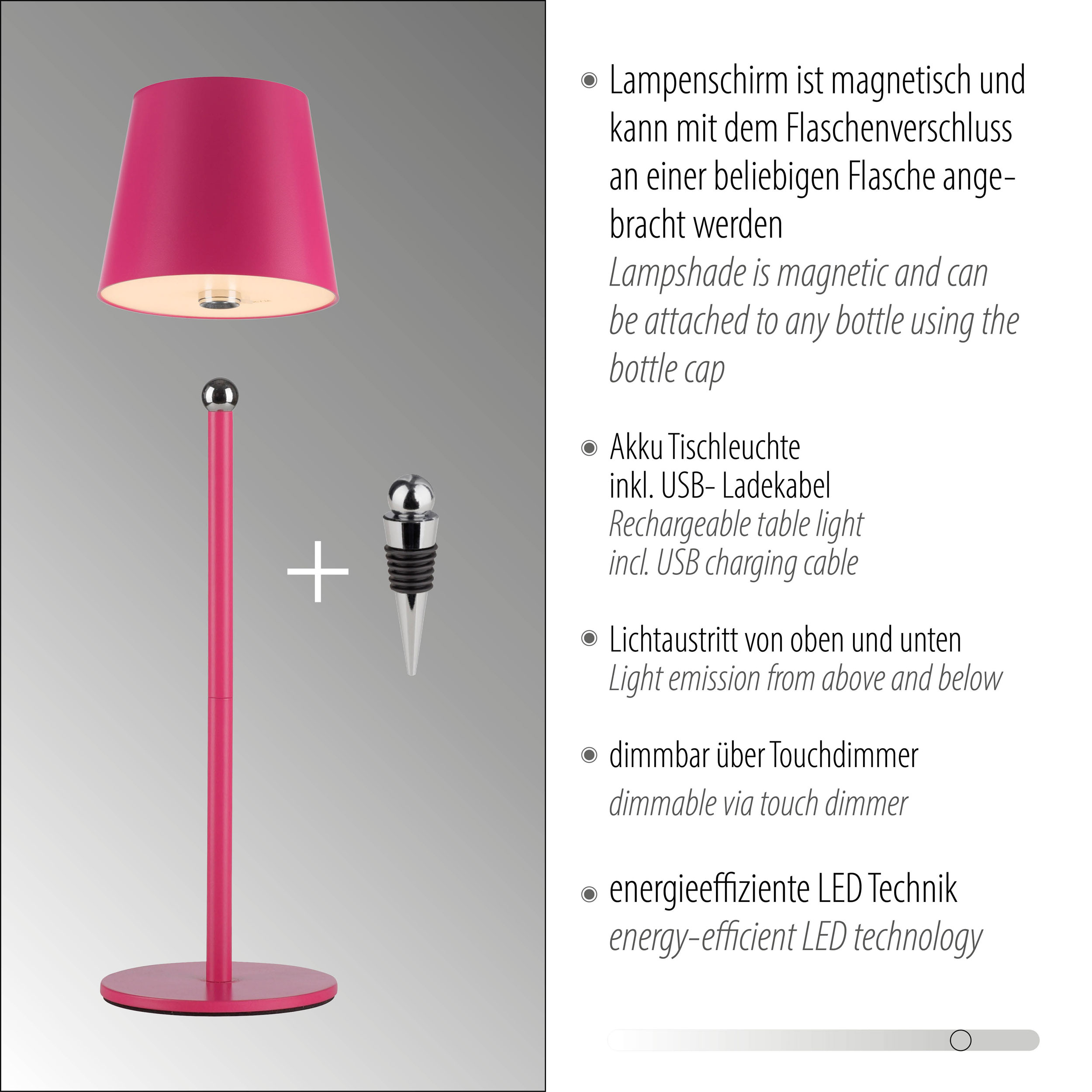 JUST LIGHT LED-Tischleuchte 1flg image number 4