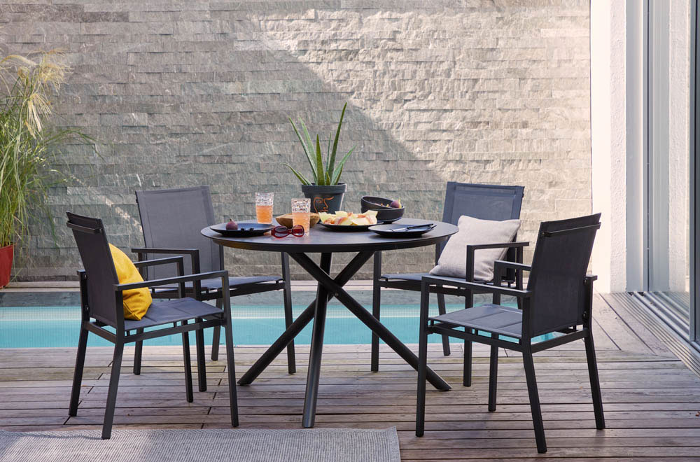 OUTDOOR Gartentisch Alu rund image number 4