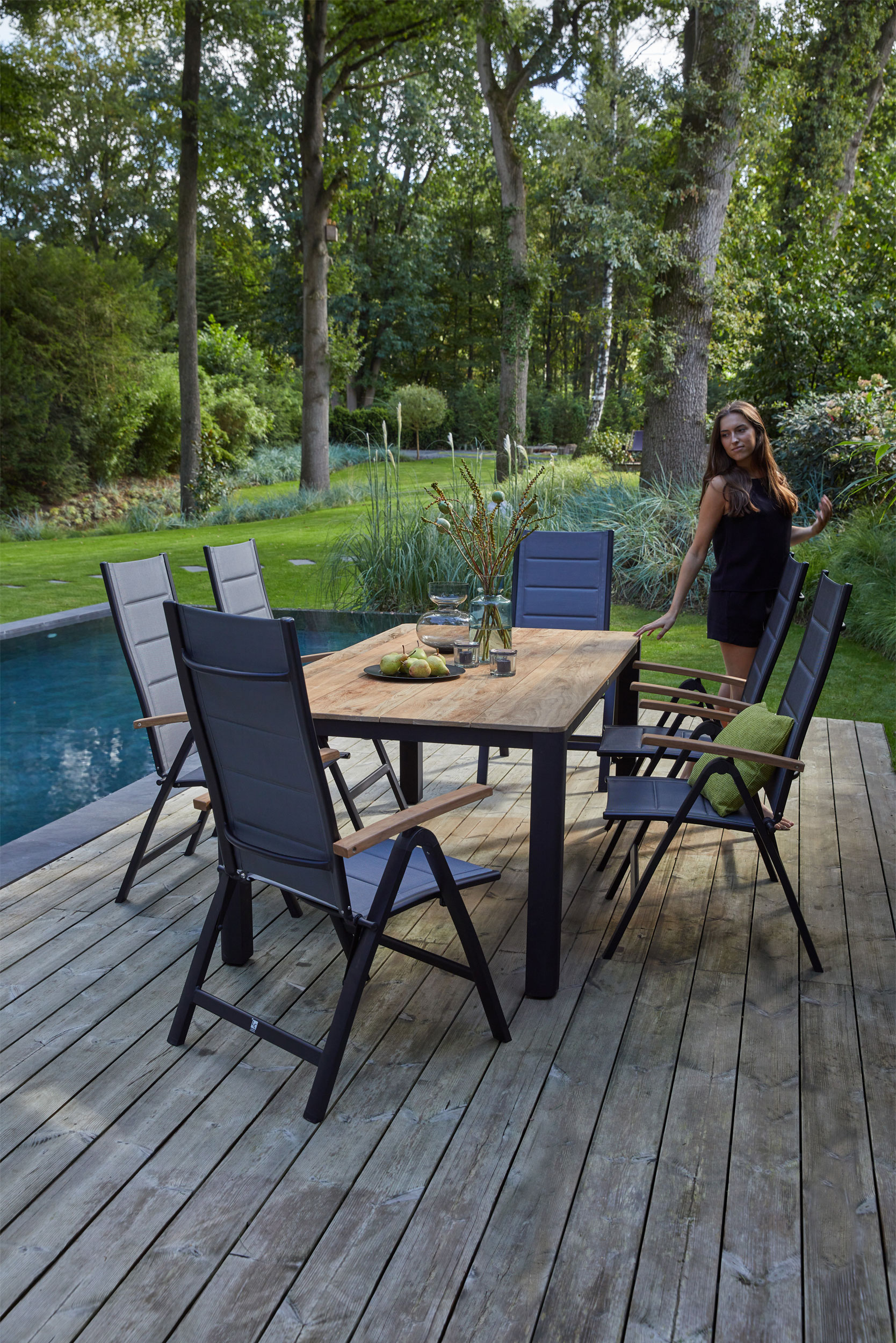 OUTDOOR Gartentisch Teak/Metall image number 4