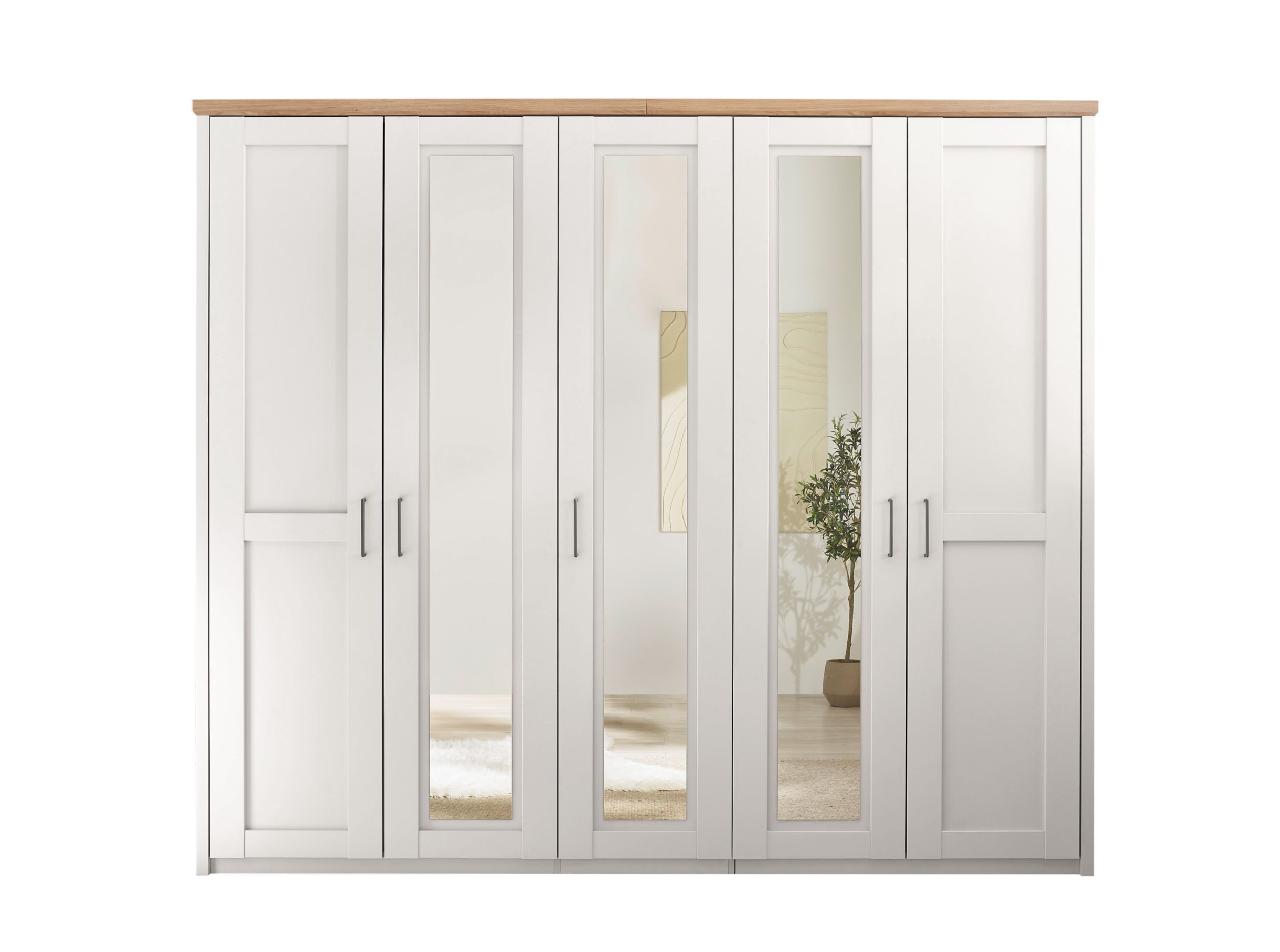 LIV'IN Dreht&uuml;renkleiderschrank 5-trg. image number 2