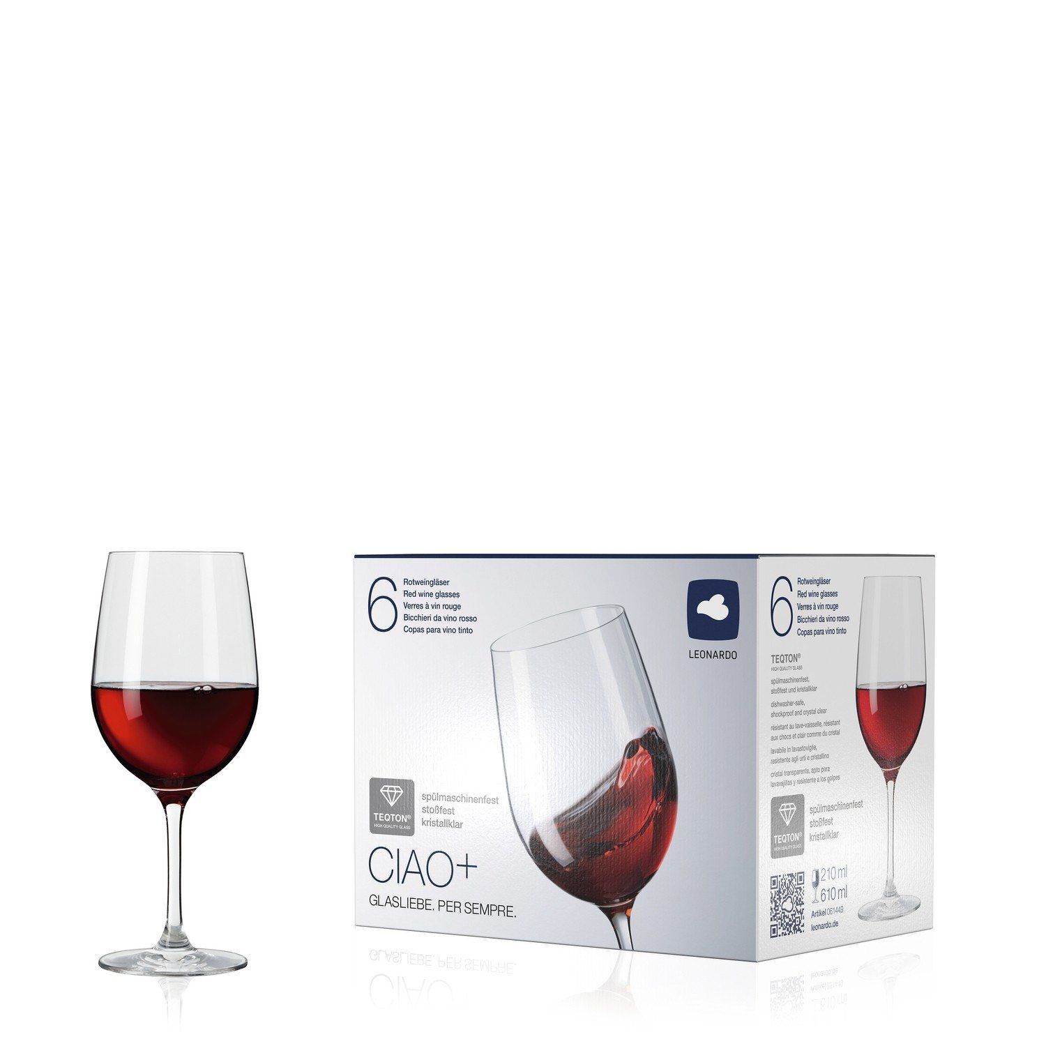 Leonardo Rotweinglas 210ml image number 2