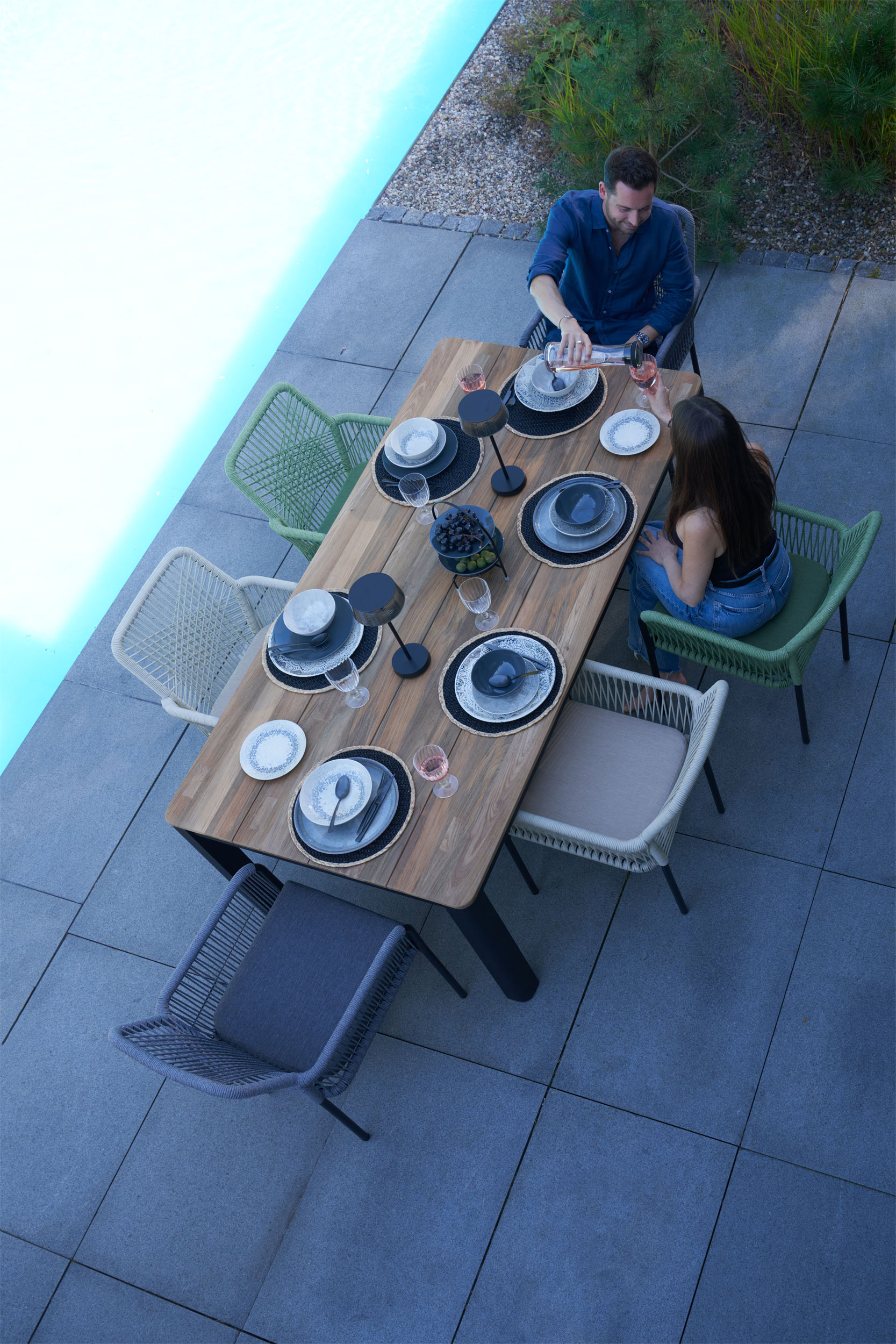 OUTDOOR Gartentisch Teak/Metall image number 9