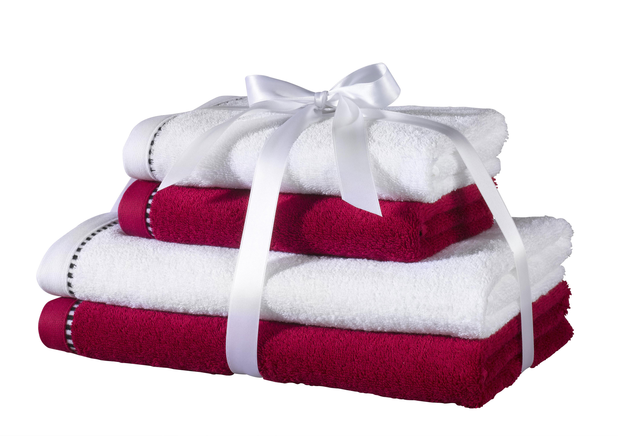 VOSSEN ESPRIT Frottier-Set white/rasp image number 1