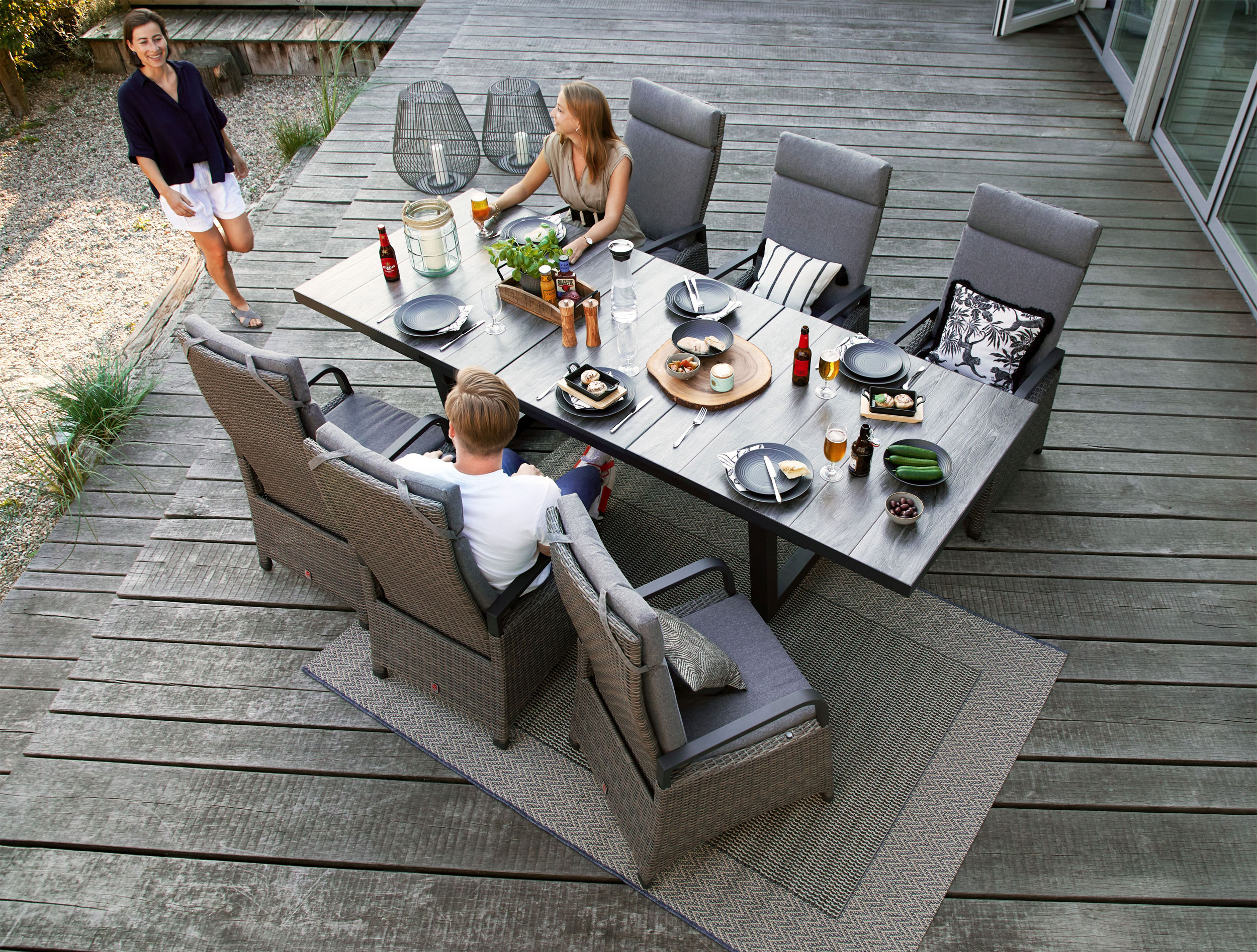 OUTDOOR Gartentisch ausziehbar Keramik image number 2