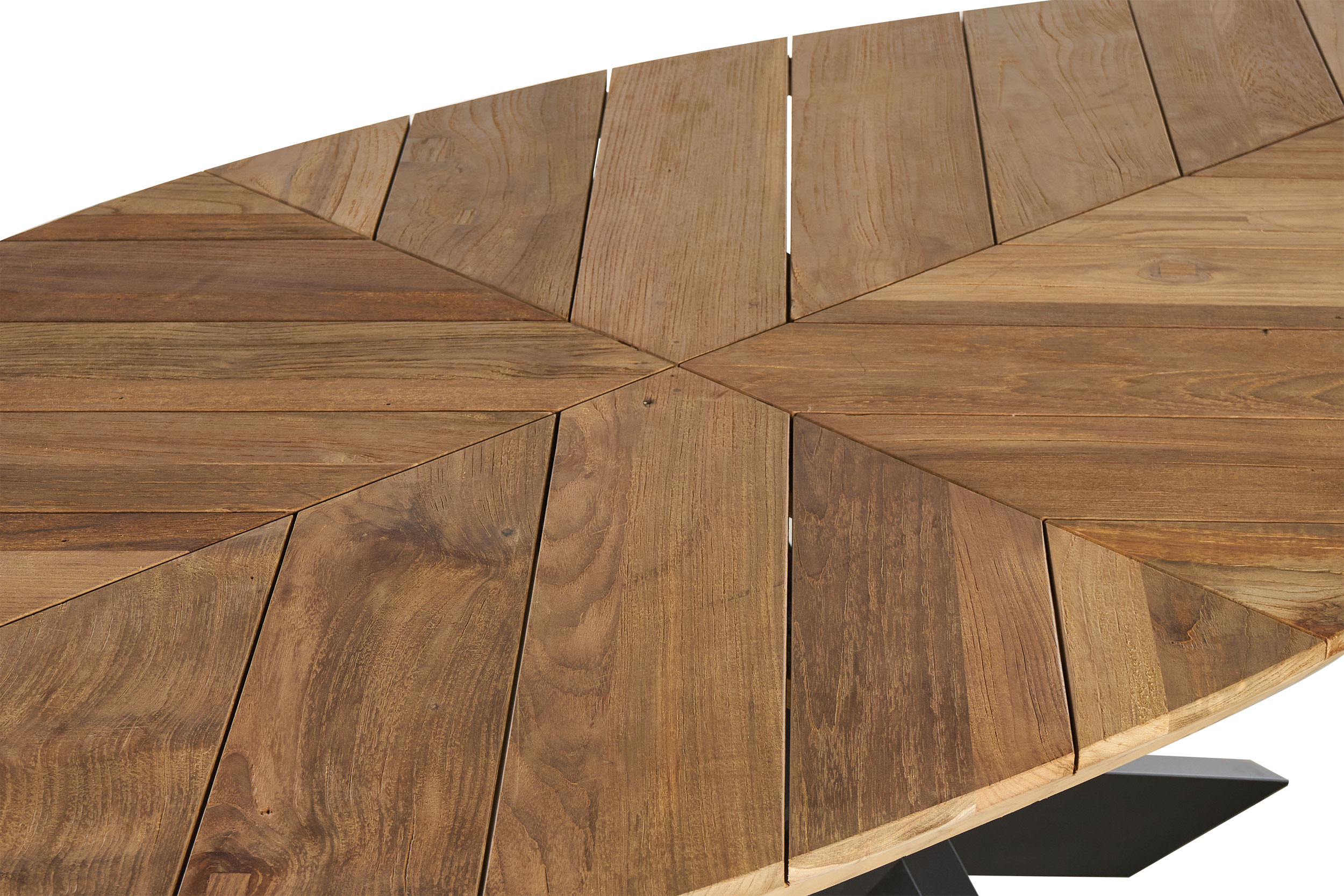 OUTDOOR Gartentisch Teak Oval X-Fu&szlig; image number 3