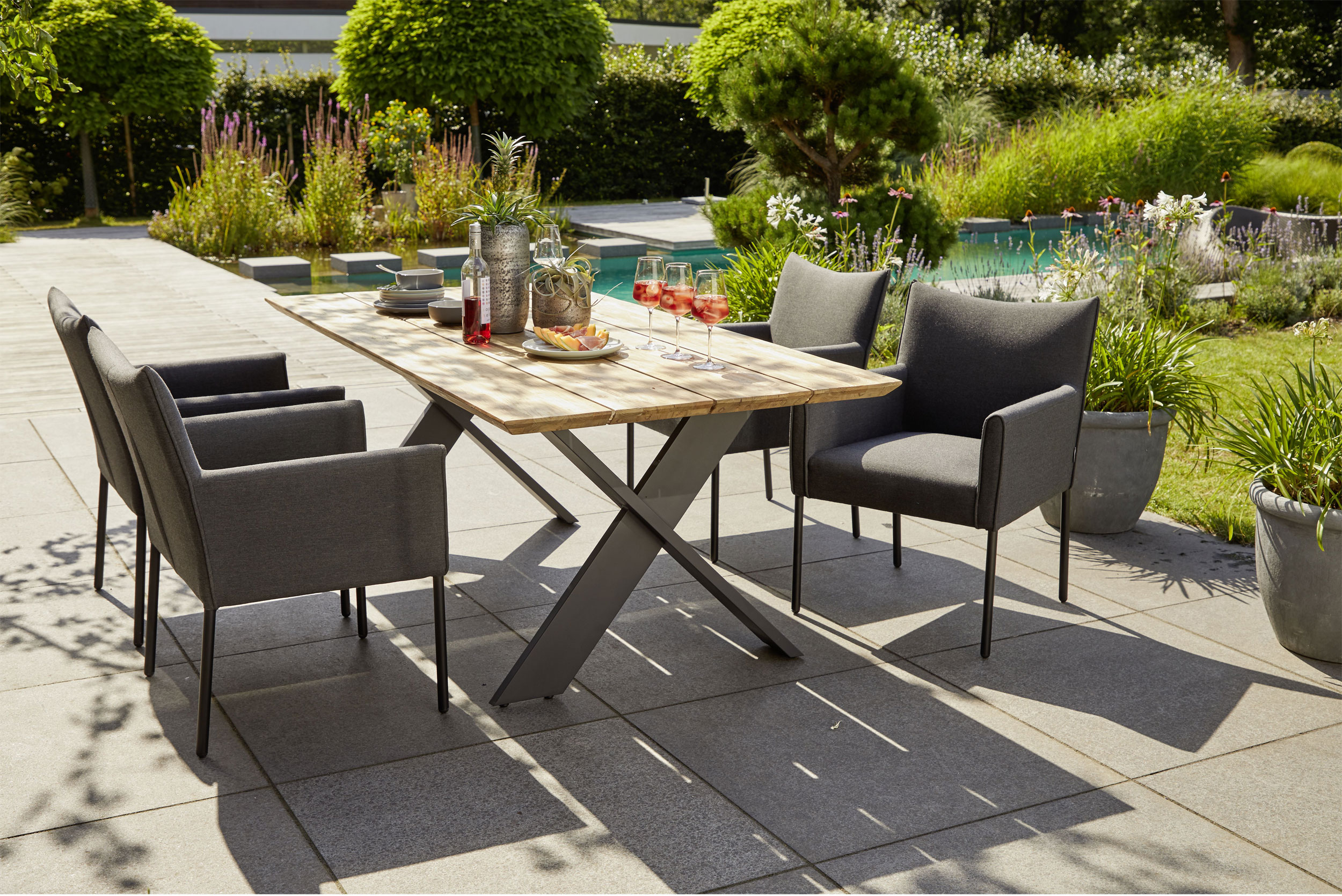 OUTDOOR Teak Gartentisch image number 2