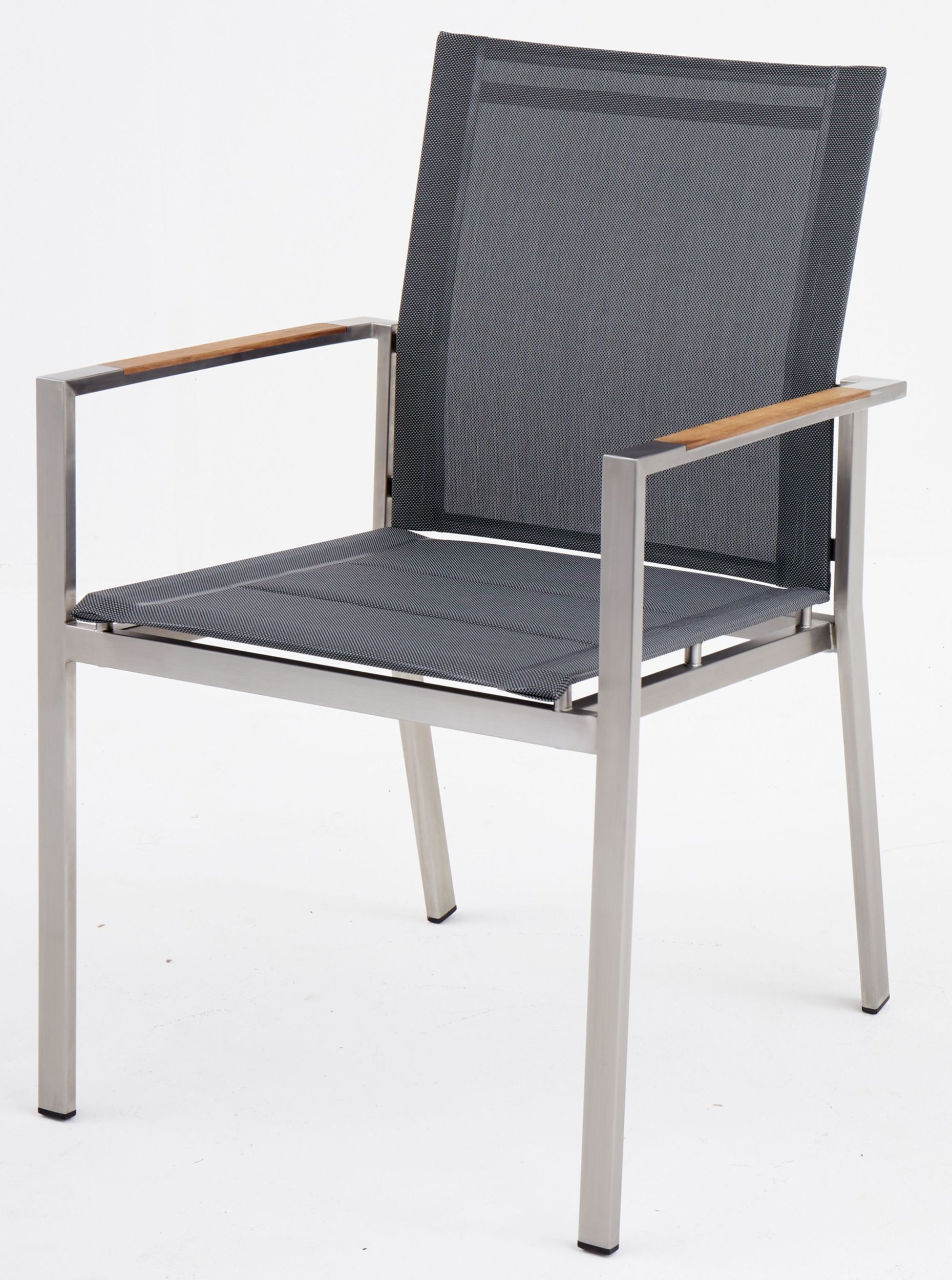 OUTDOOR Gartenstuhl Edelstahl/Teak image number 1