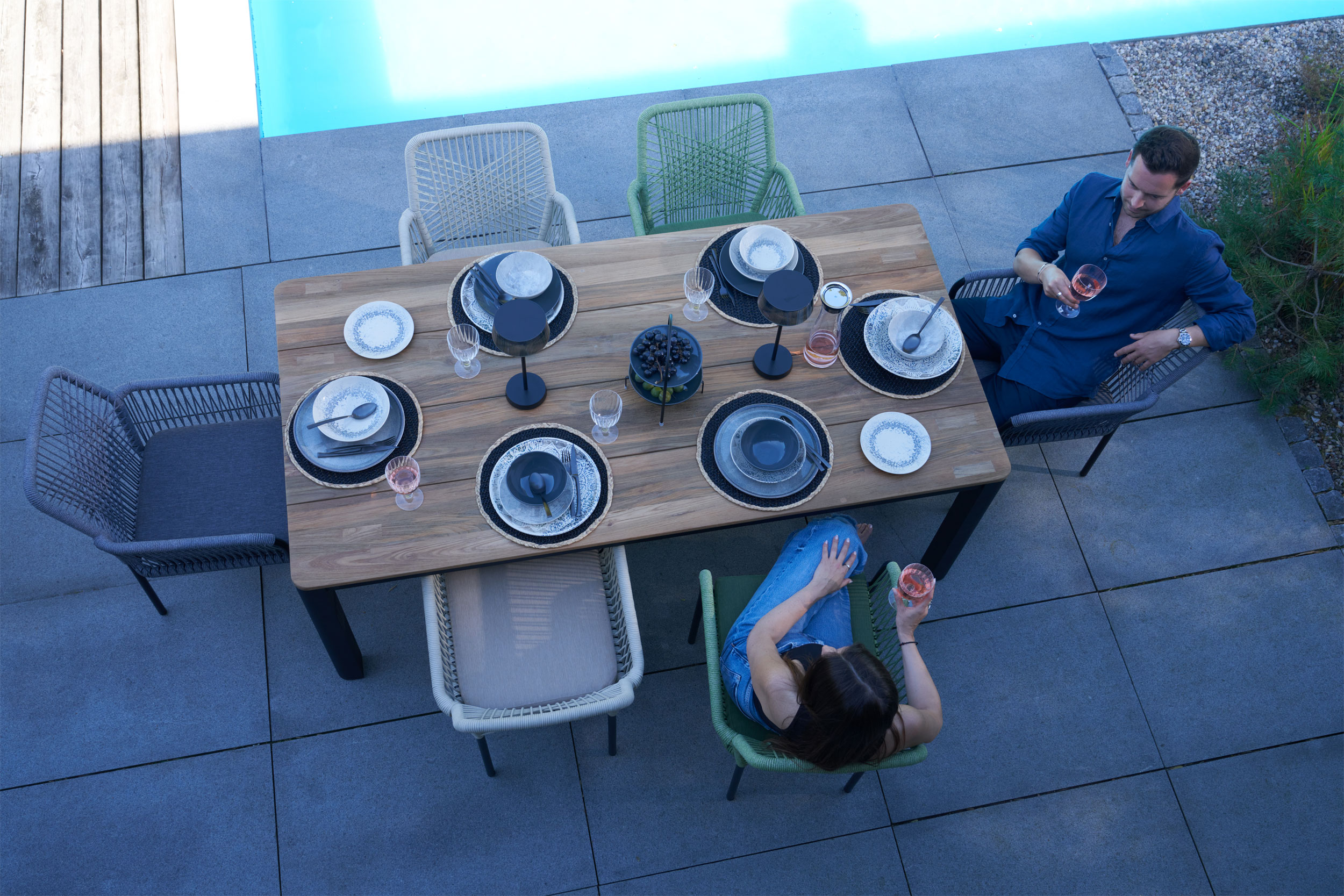 OUTDOOR Gartentisch Teak/Metall image number 8